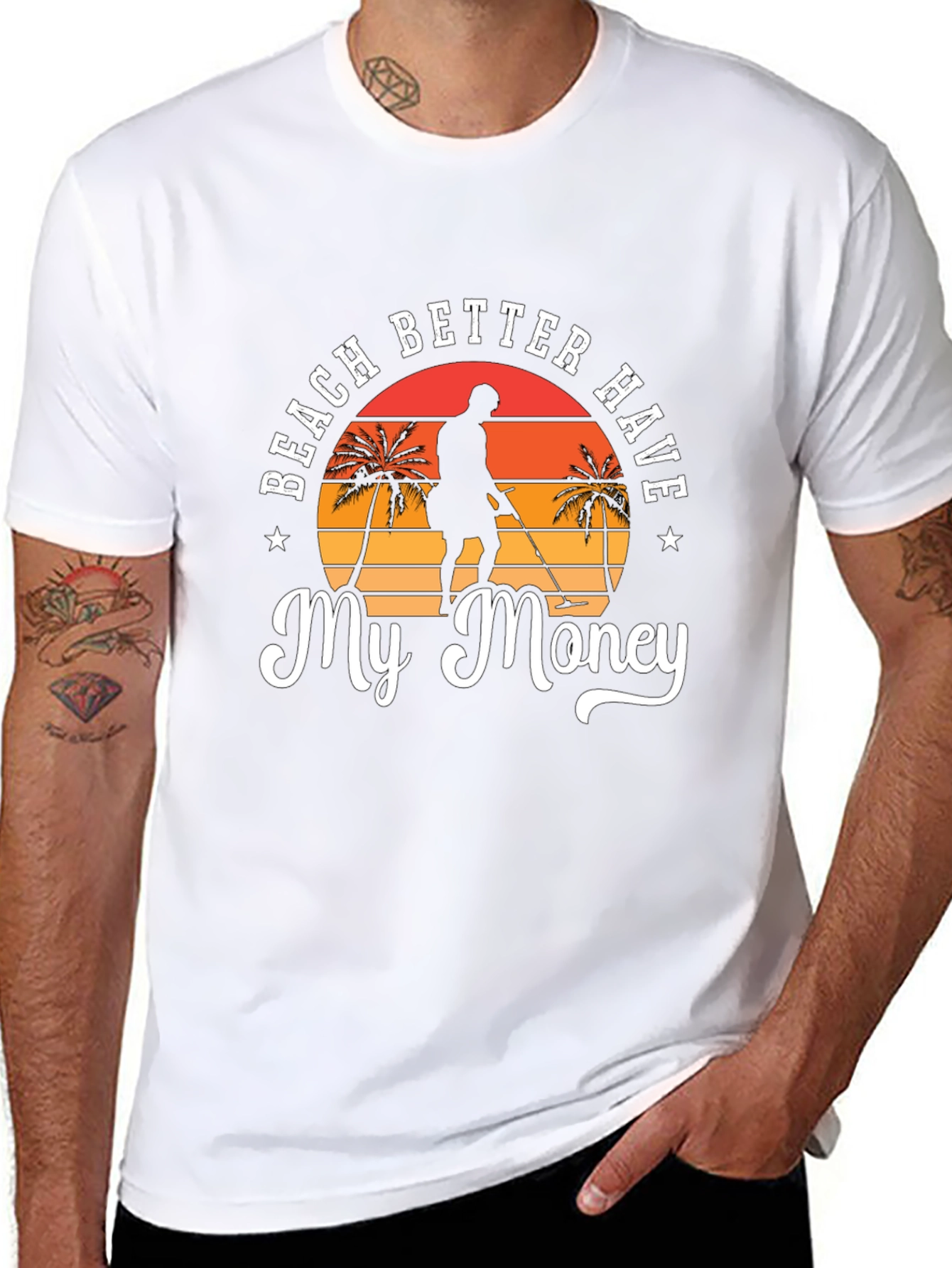 Beach Better Have My Money Black T-Shirt