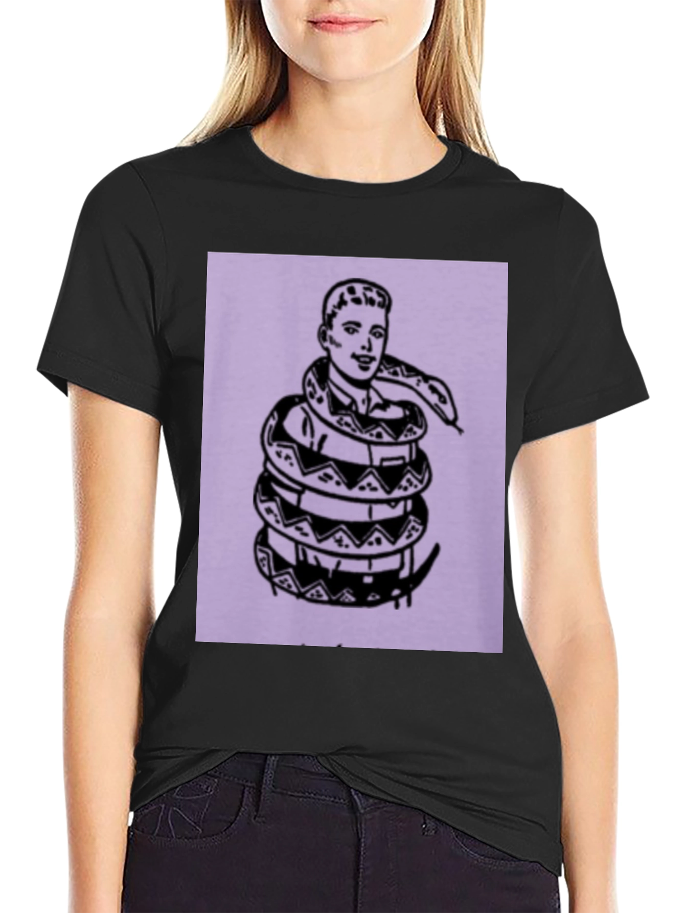 Snake Embrace Graphic Tee - Modern Streetwear