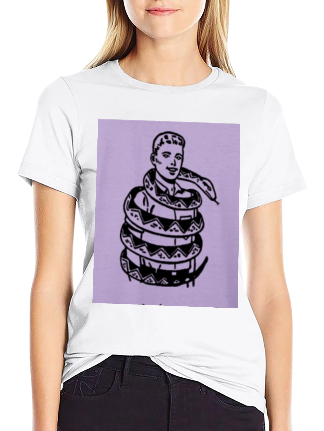Snake Embrace Graphic Tee - Modern Streetwear