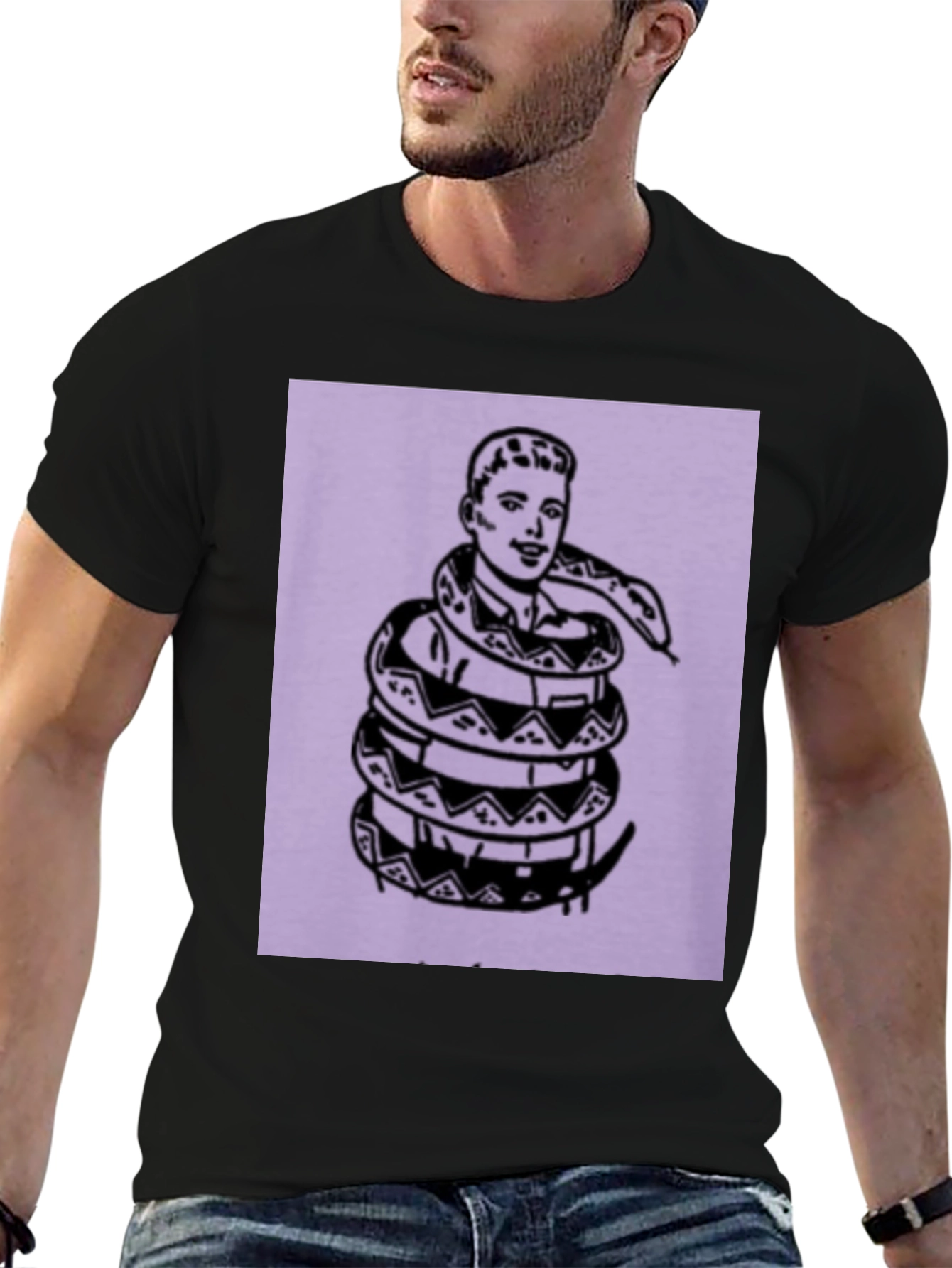 Snake Embrace Graphic Tee - Modern Streetwear