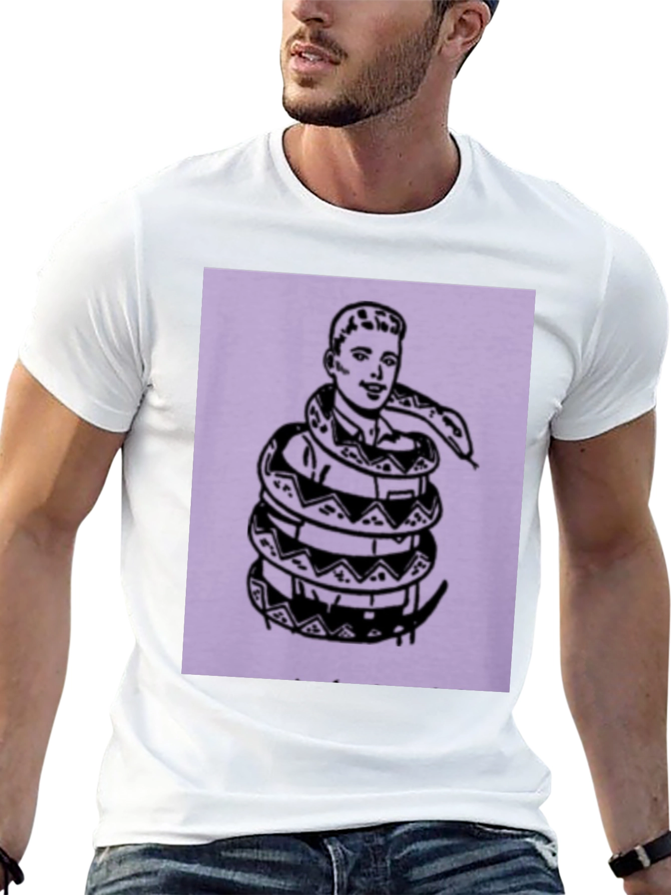 Snake Embrace Graphic Tee - Modern Streetwear