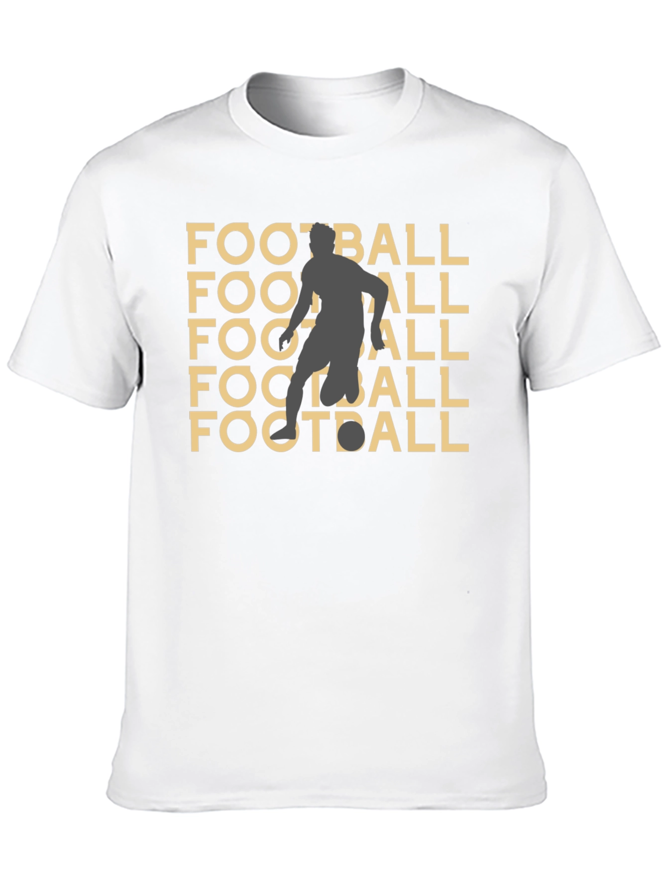 Football Graphic Tee - Black Casual Style
