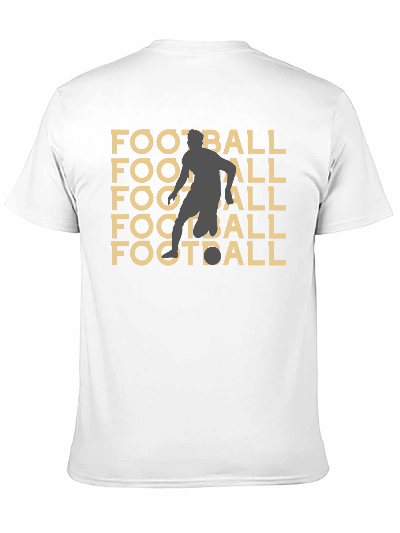 Football Graphic Tee - Black Casual Style