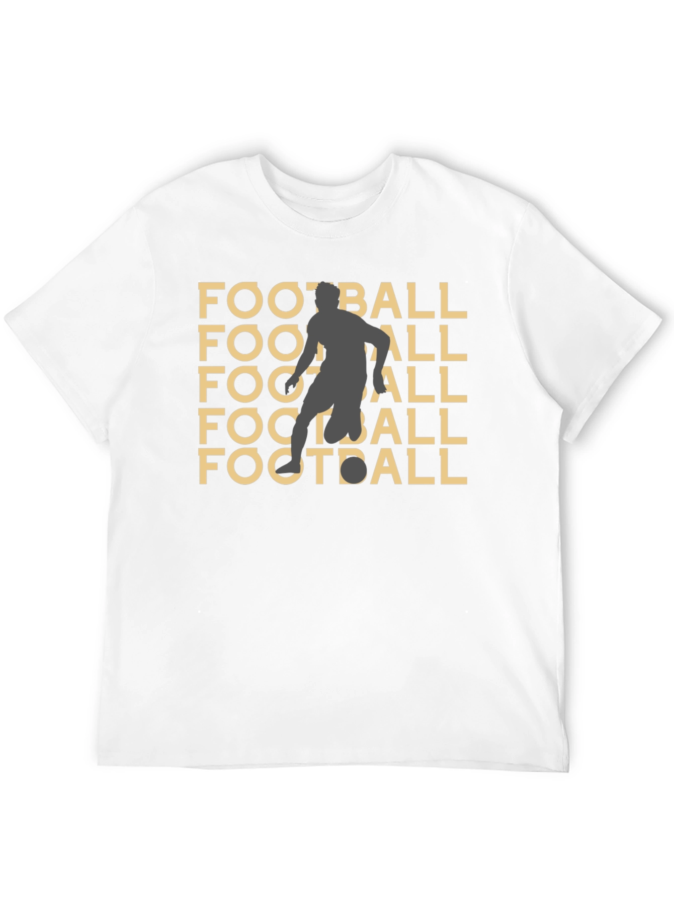 Football Graphic Tee - Black Casual Style