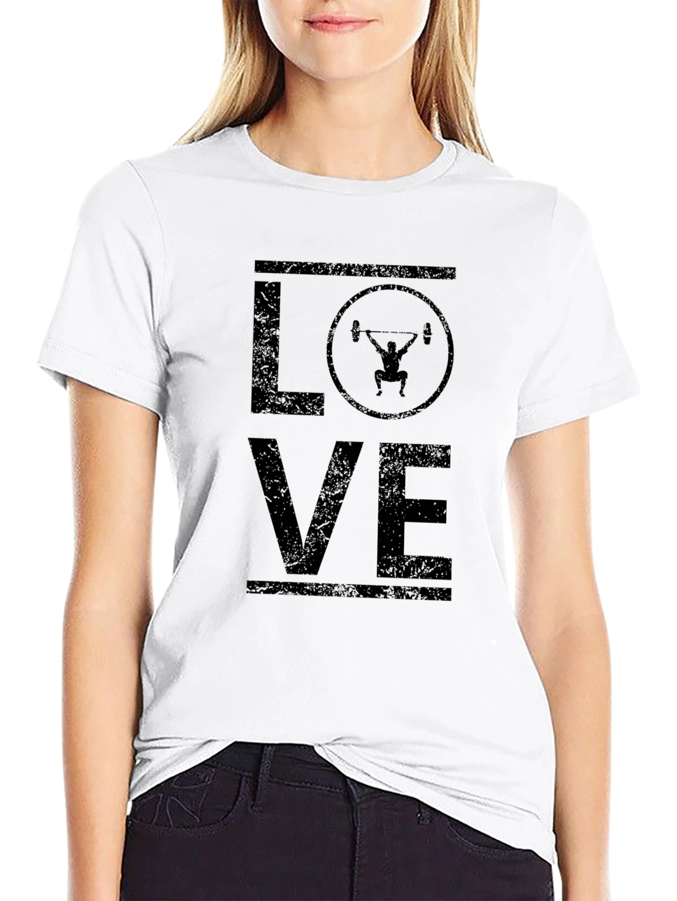 Weightlifting Love Graphic Tee - Black T-Shirt