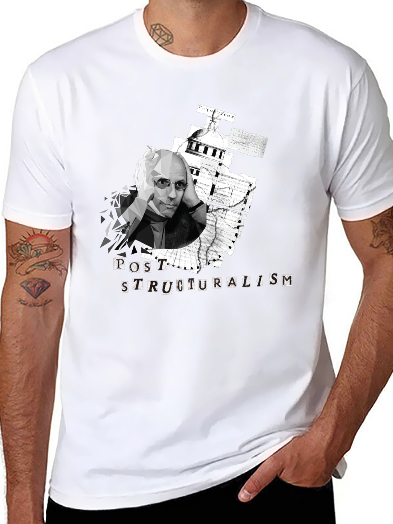 Post-Structuralism Graphic T-Shirt - Black