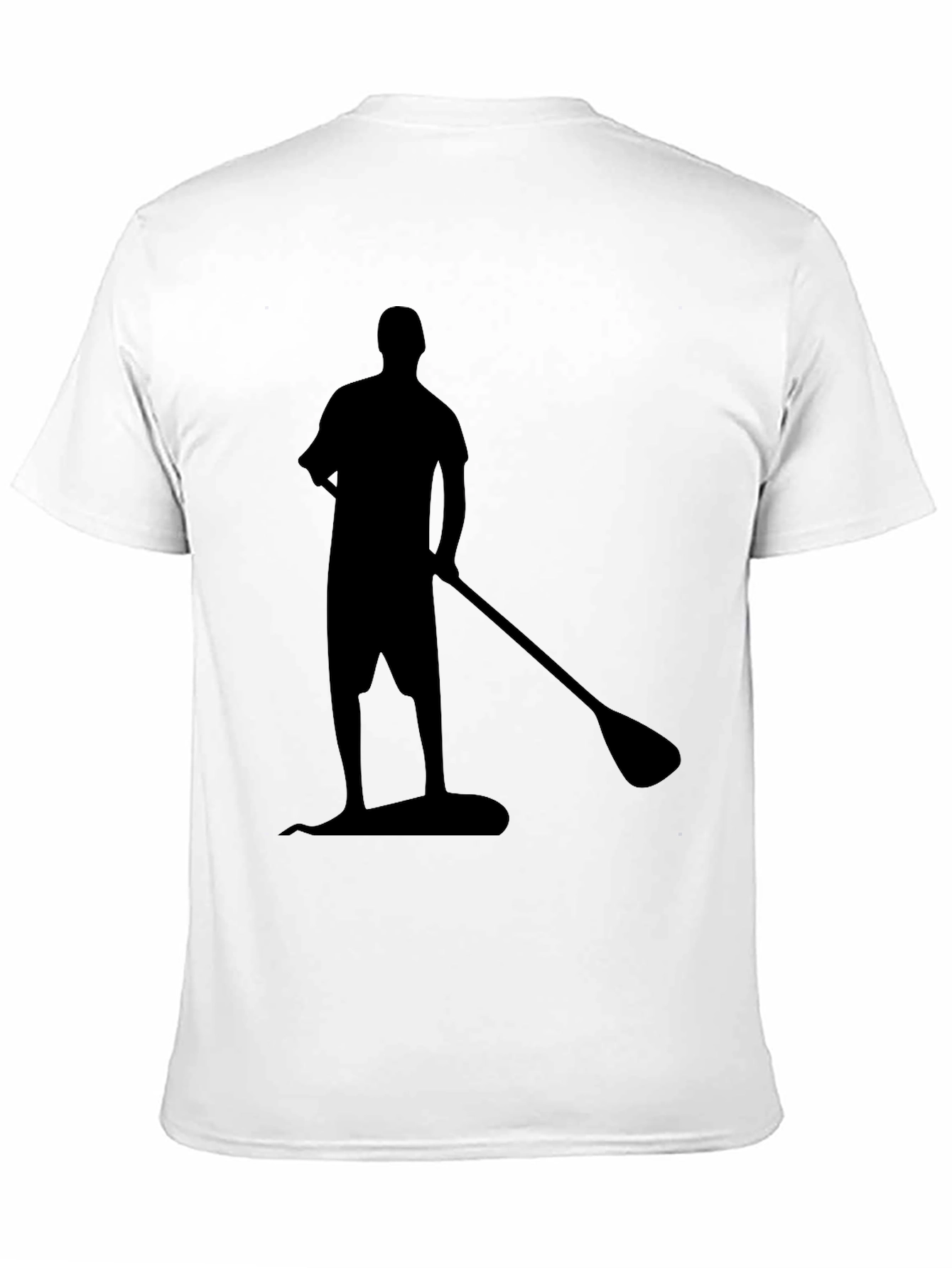 Paddleboard Silhouette Black T-Shirt