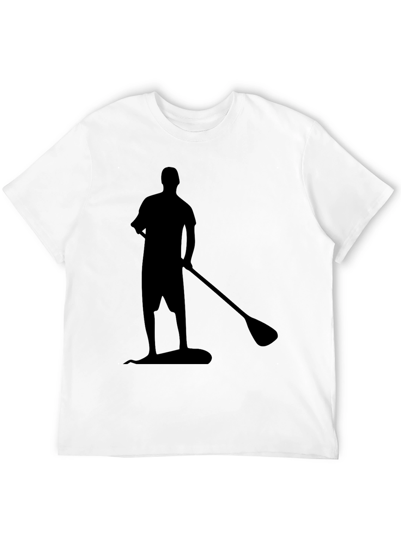 Paddleboard Silhouette Black T-Shirt