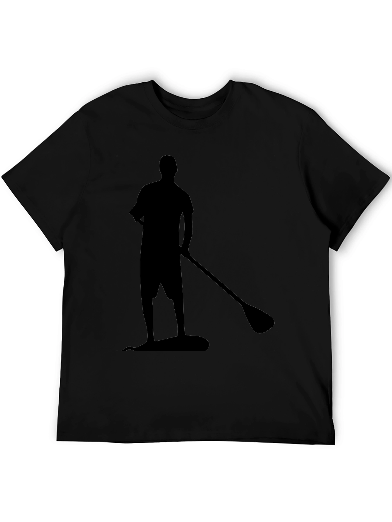 Paddleboard Silhouette Black T-Shirt