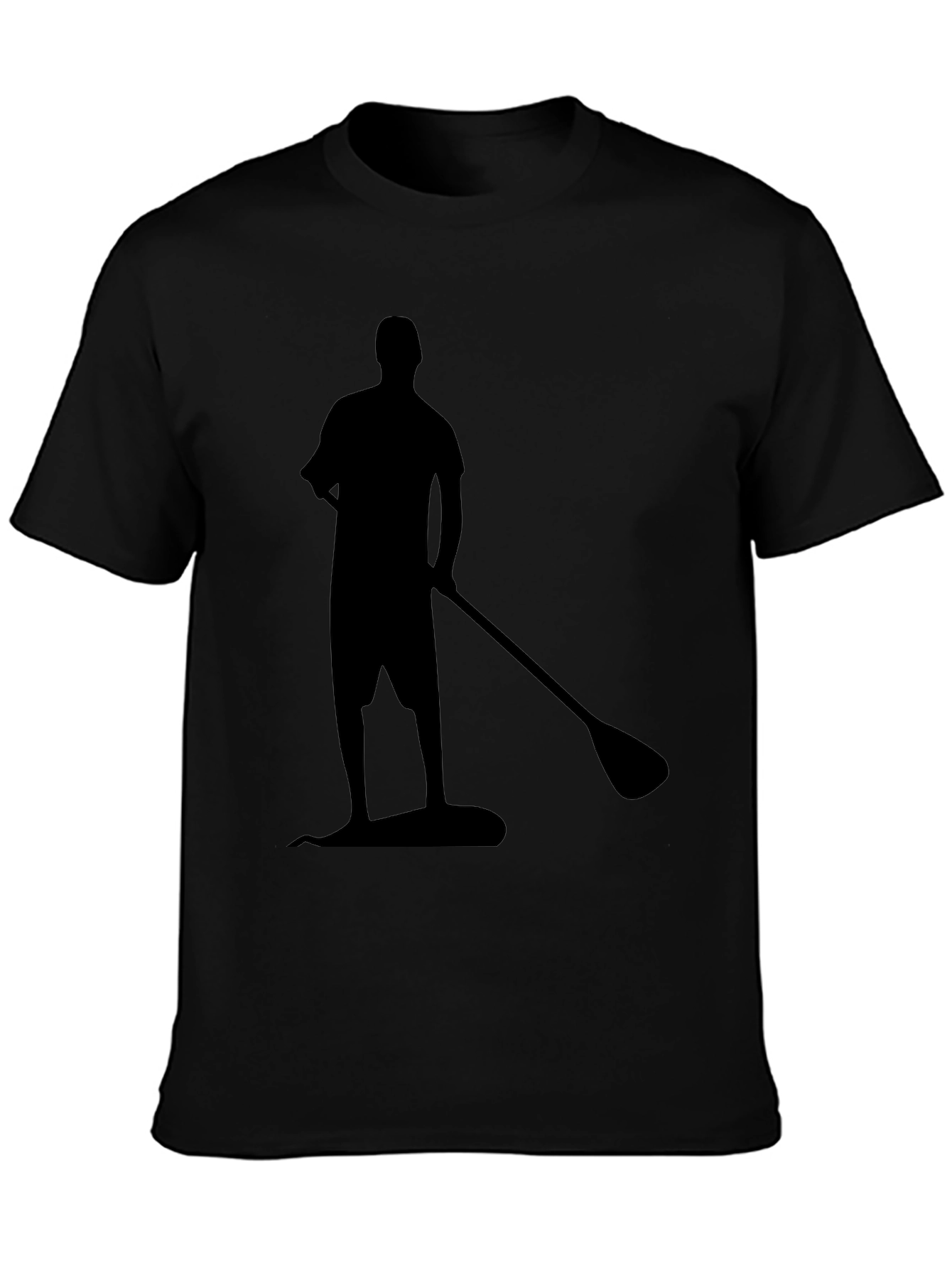 Paddleboard Silhouette Black T-Shirt