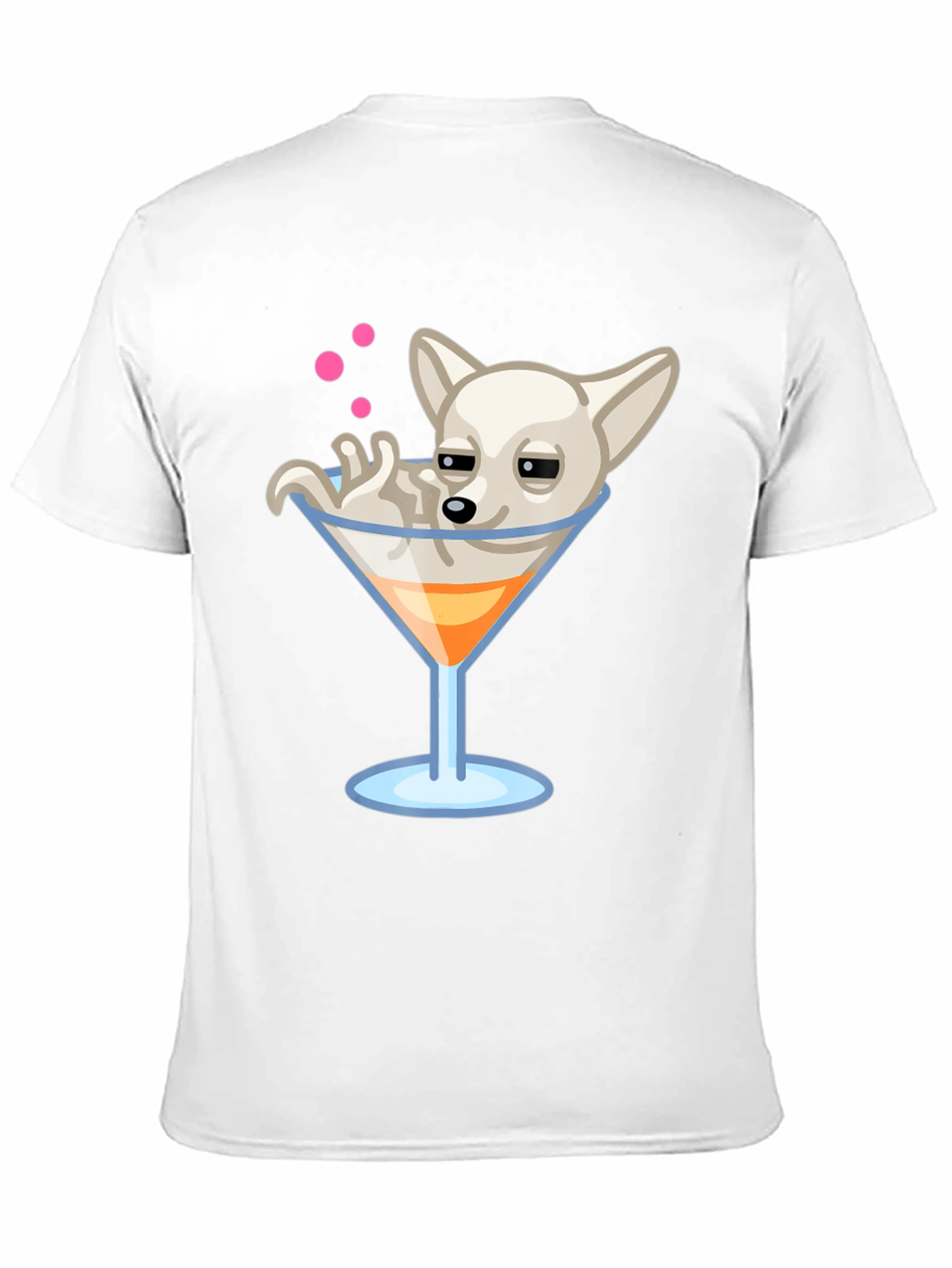 Dog in Martini Glass Graphic Tee