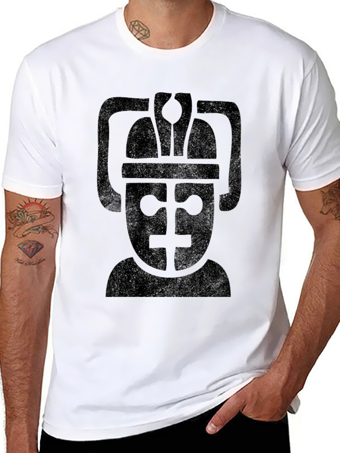 Cyberman Head Graphic Print T-Shirt