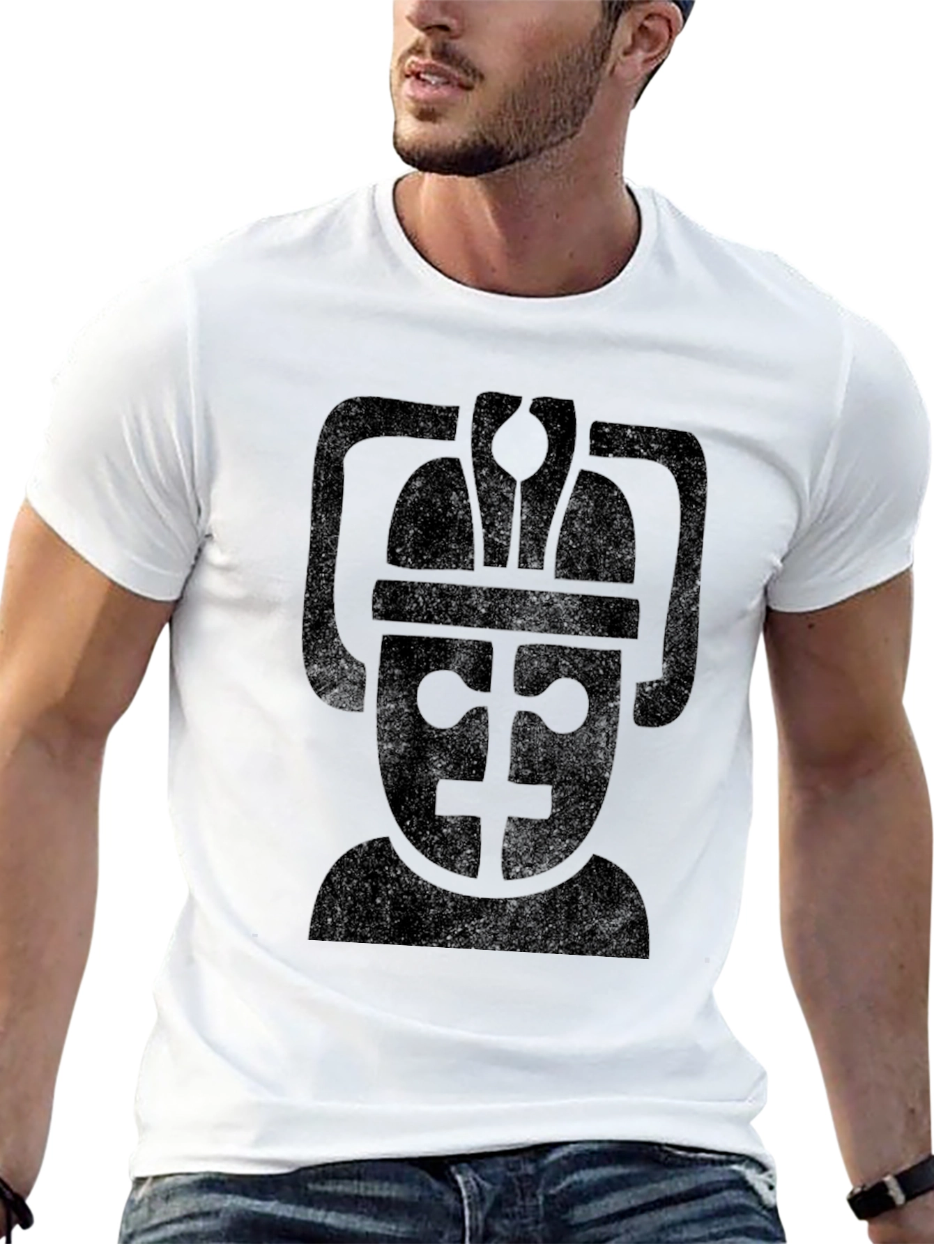 Cyberman Head Graphic Print T-Shirt