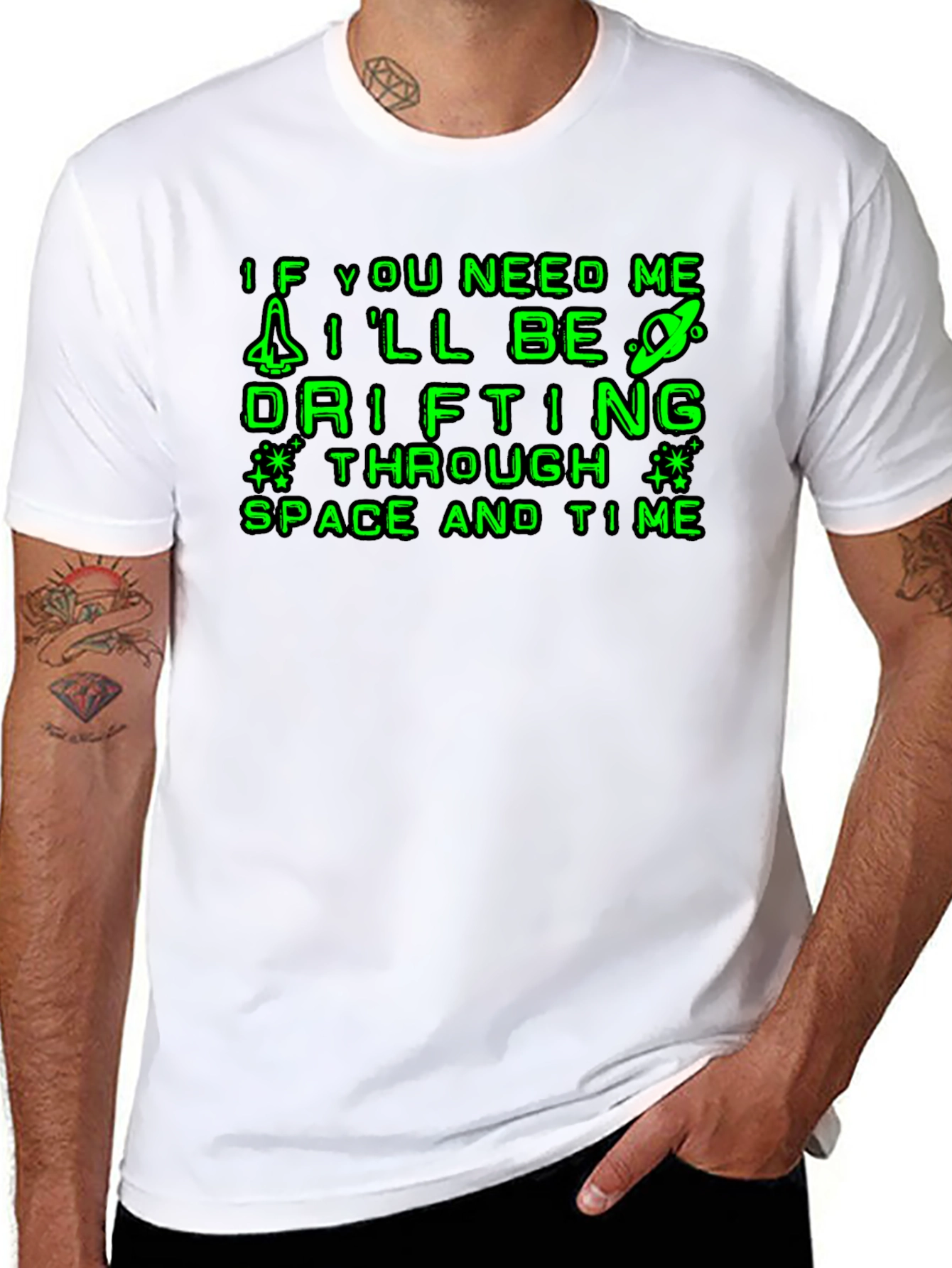Drifting Through Space & Time Graphic T-Shirt