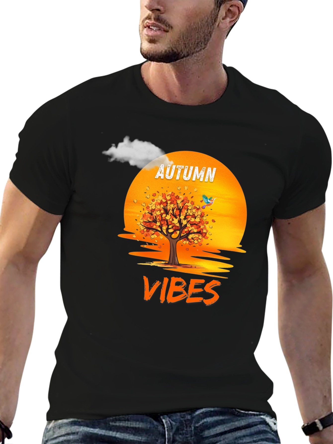 Autumn Vibes Graphic Tee - Seasonal Comfort
