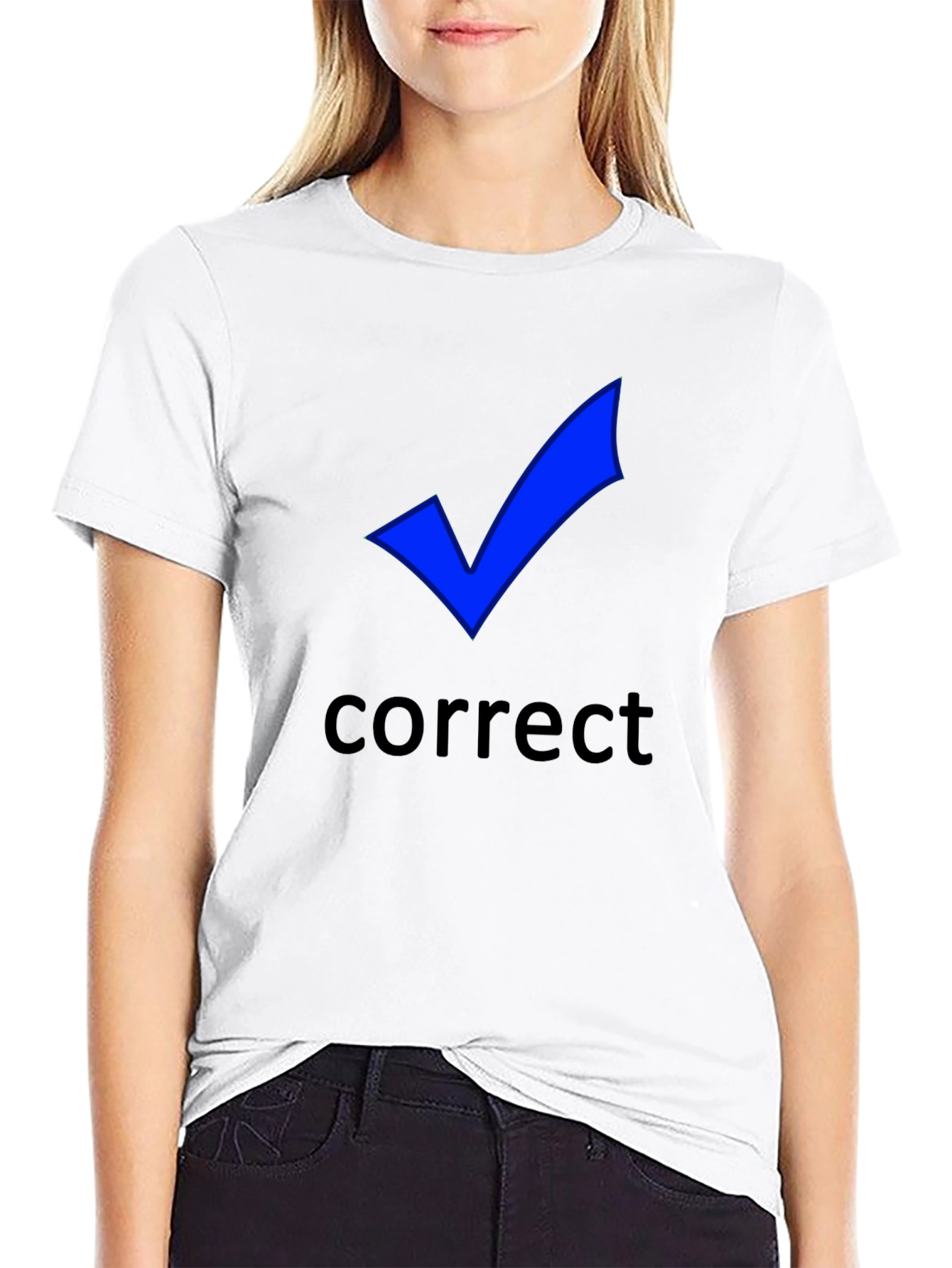 Correct Check Mark T-Shirt - Black