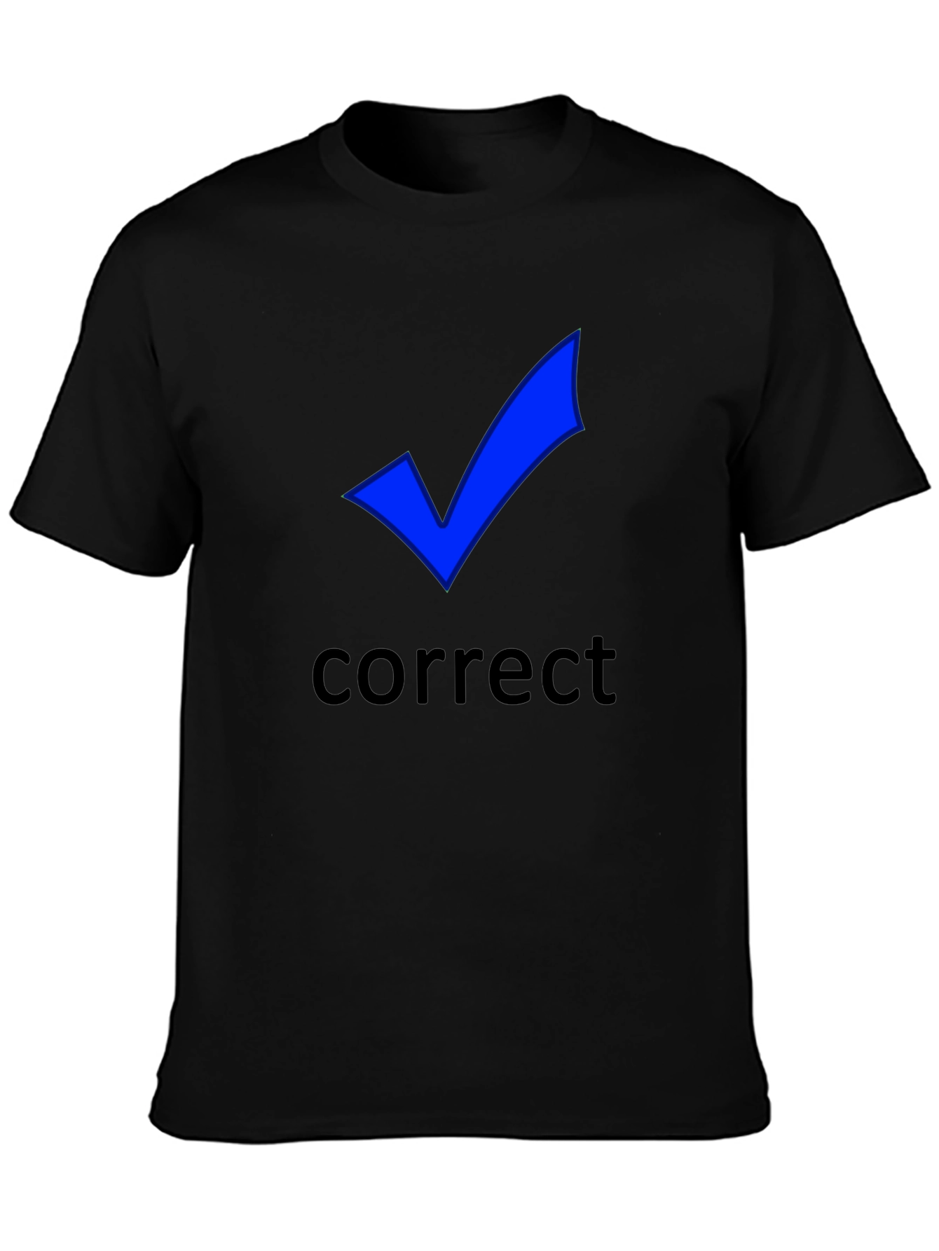Correct Check Mark T-Shirt - Black