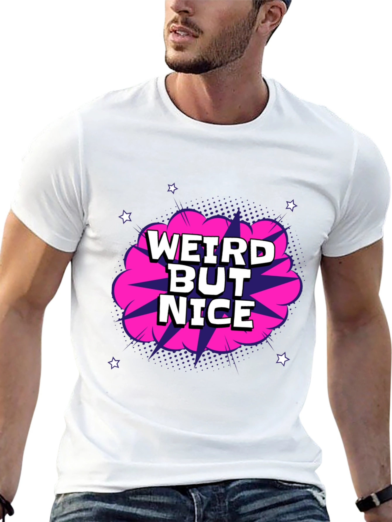 Weird But Nice Graphic T-Shirt - Black
