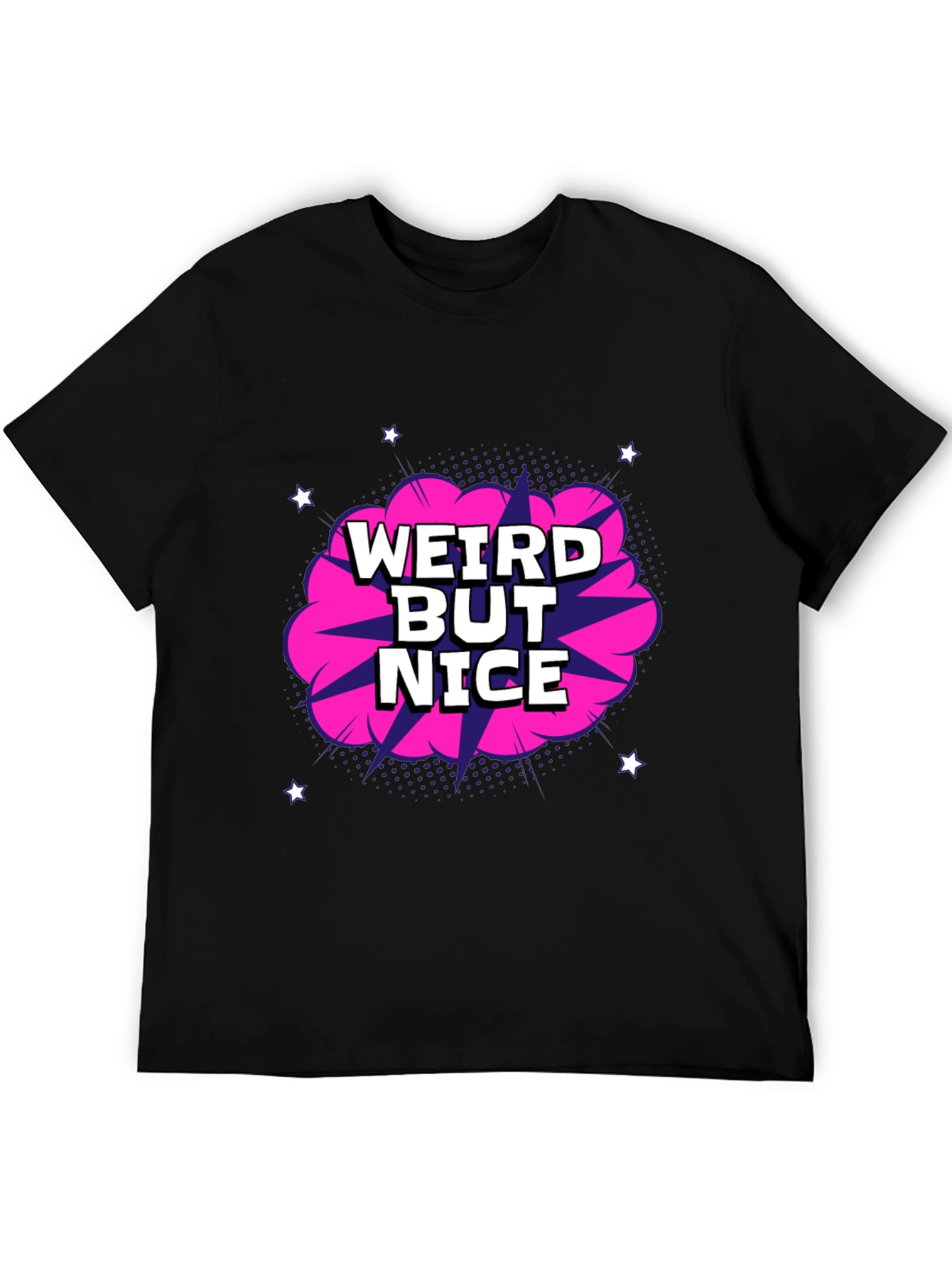 Weird But Nice Graphic T-Shirt - Black