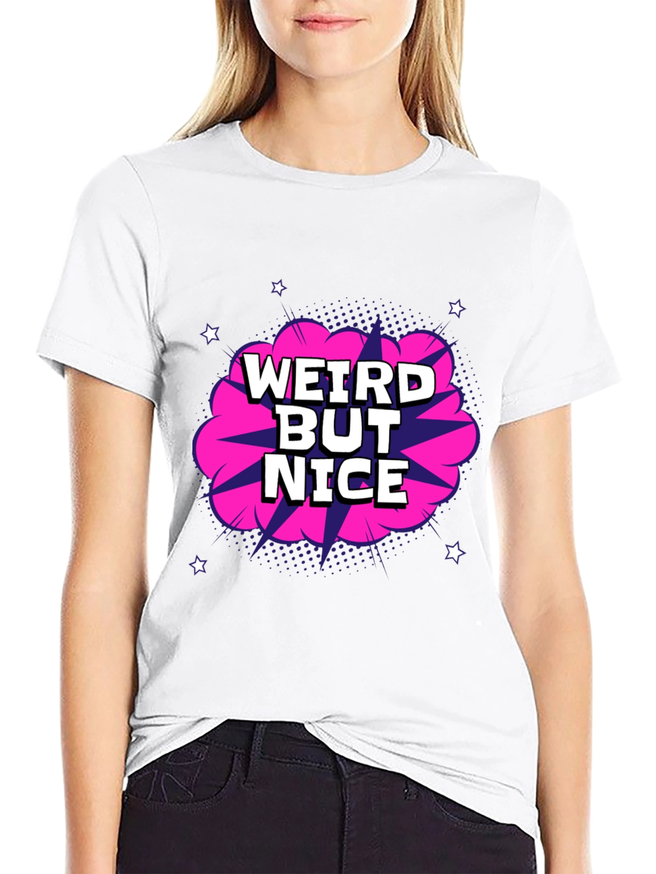 Weird But Nice Graphic T-Shirt - Black