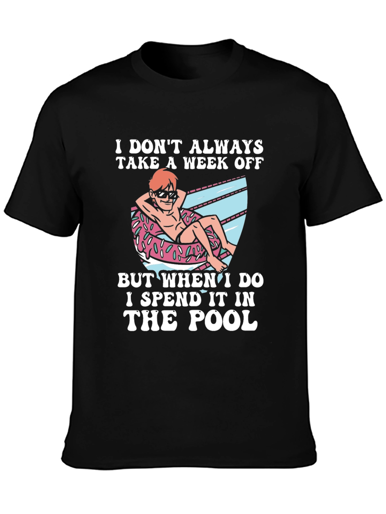 I Spend It In The Pool Graphic T-Shirt