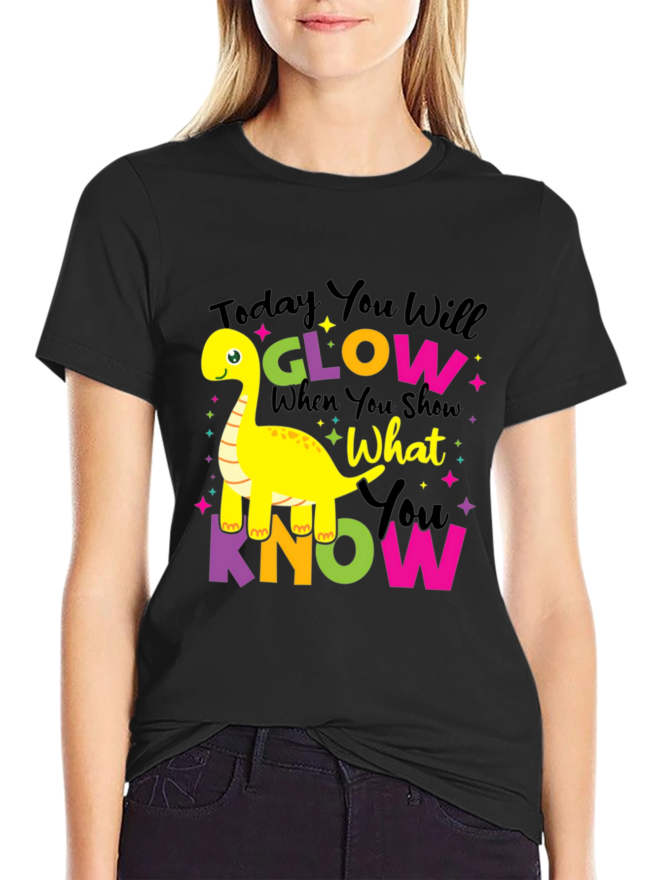 Glow What You Know Dinosaur T-Shirt