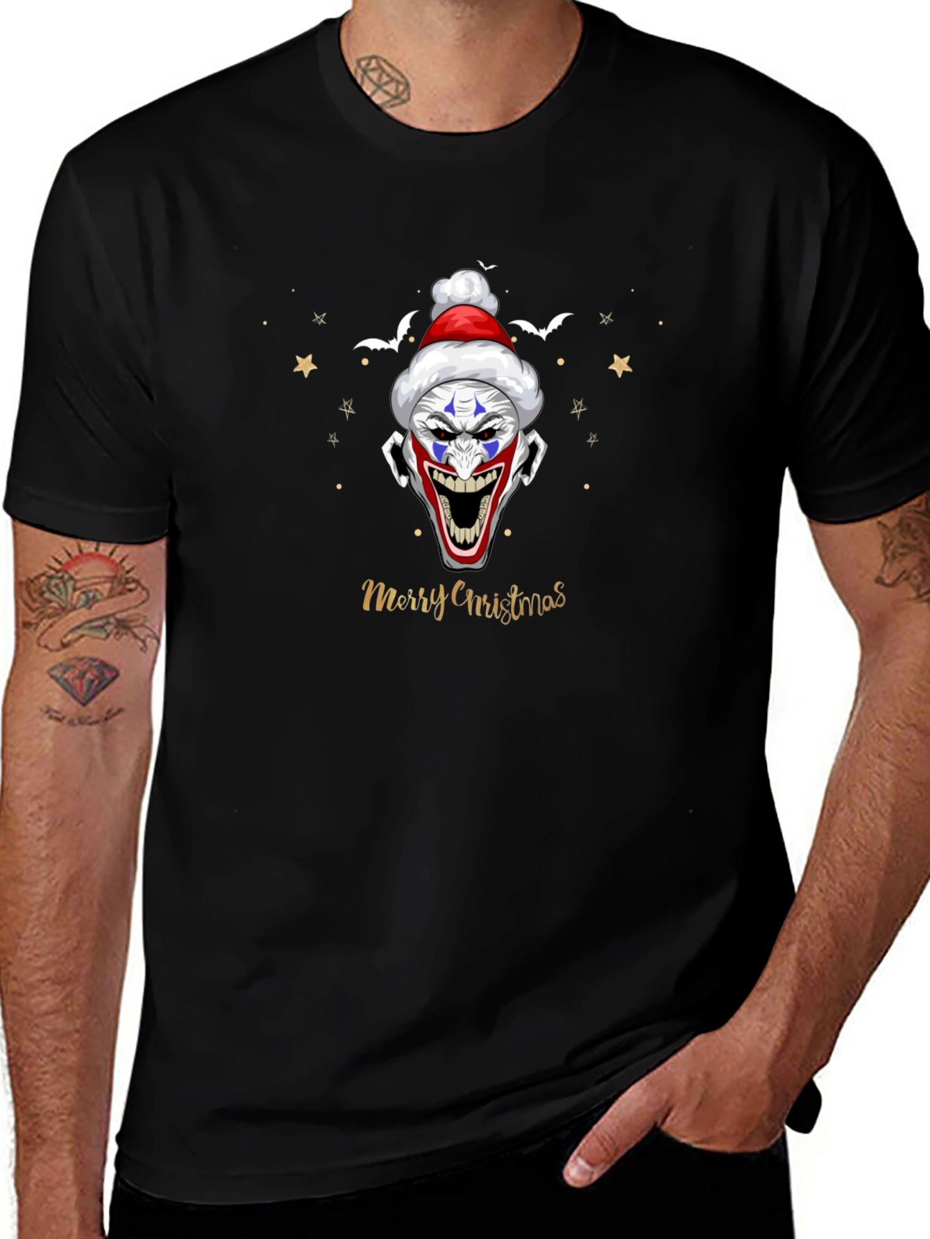 Creepy Clown Christmas T-Shirt