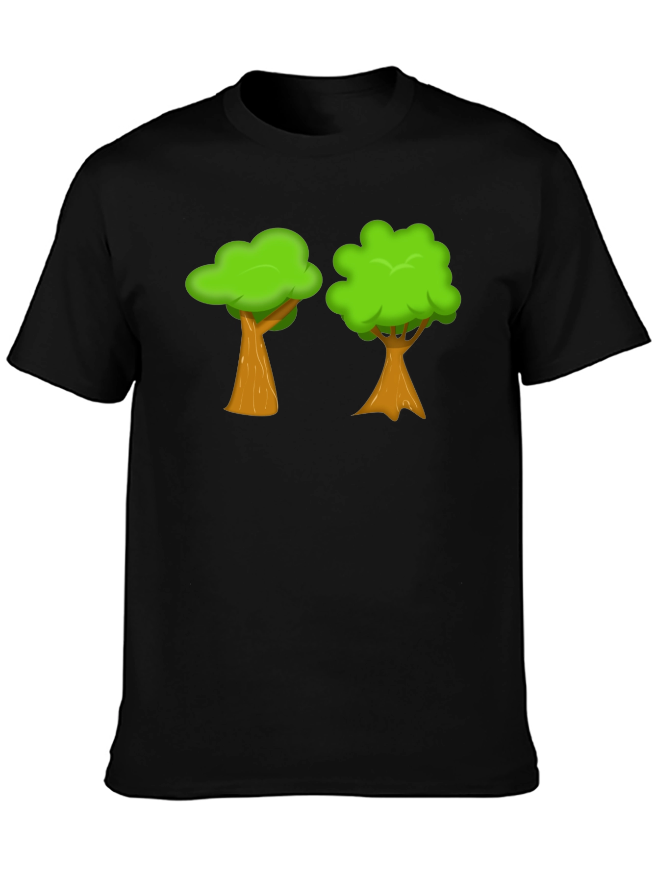 Cartoon Trees Graphic Tee - Nature Lover Shirt