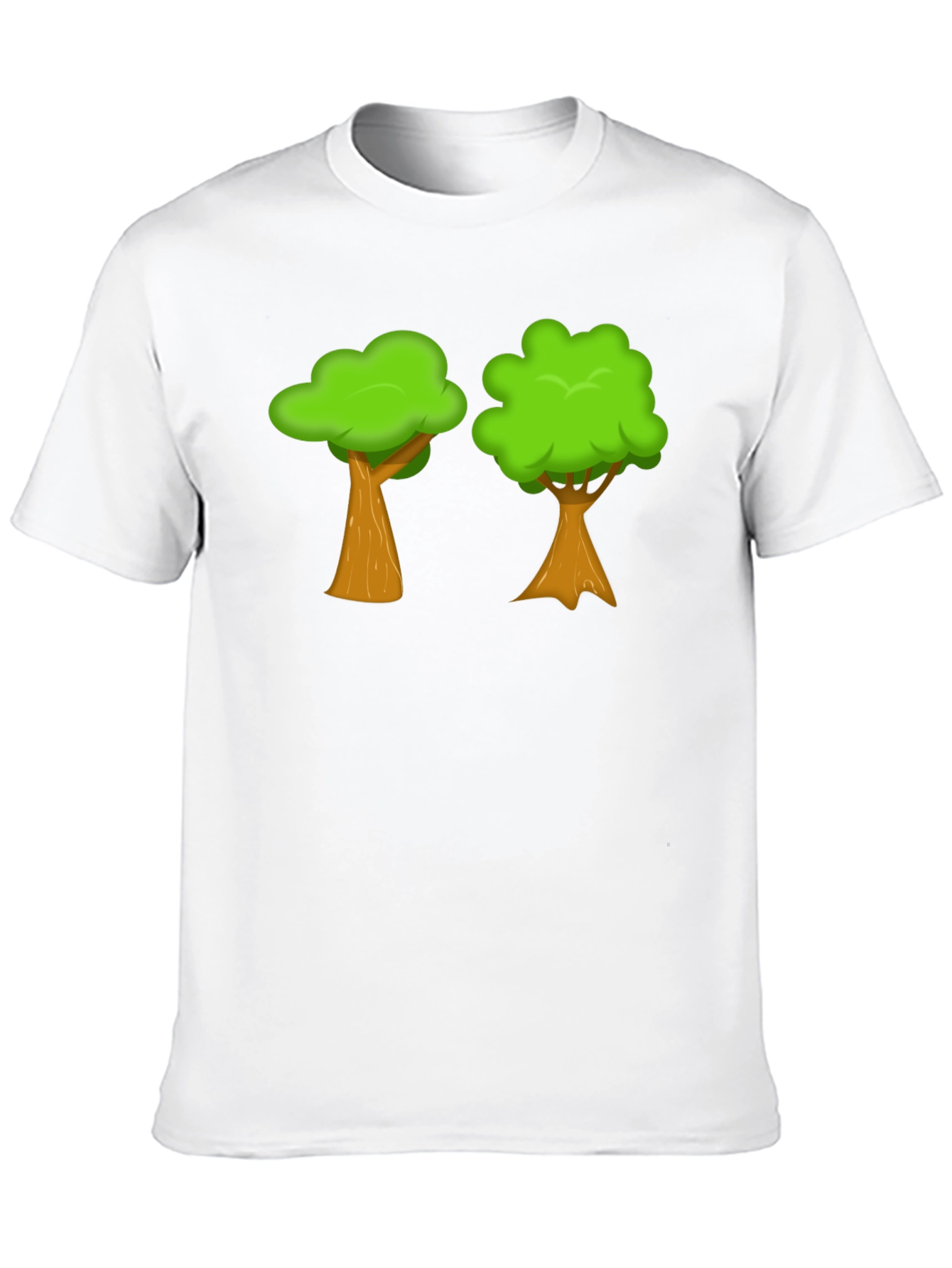 Cartoon Trees Graphic Tee - Nature Lover Shirt