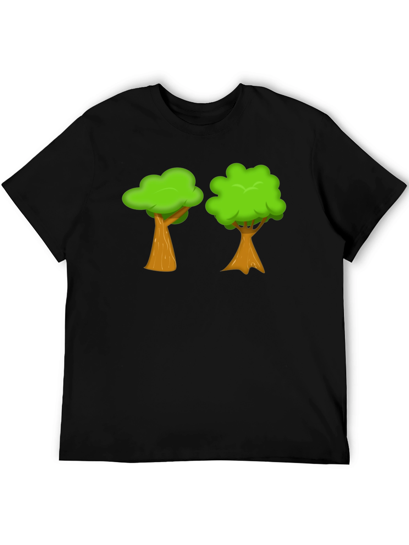 Cartoon Trees Graphic Tee - Nature Lover Shirt
