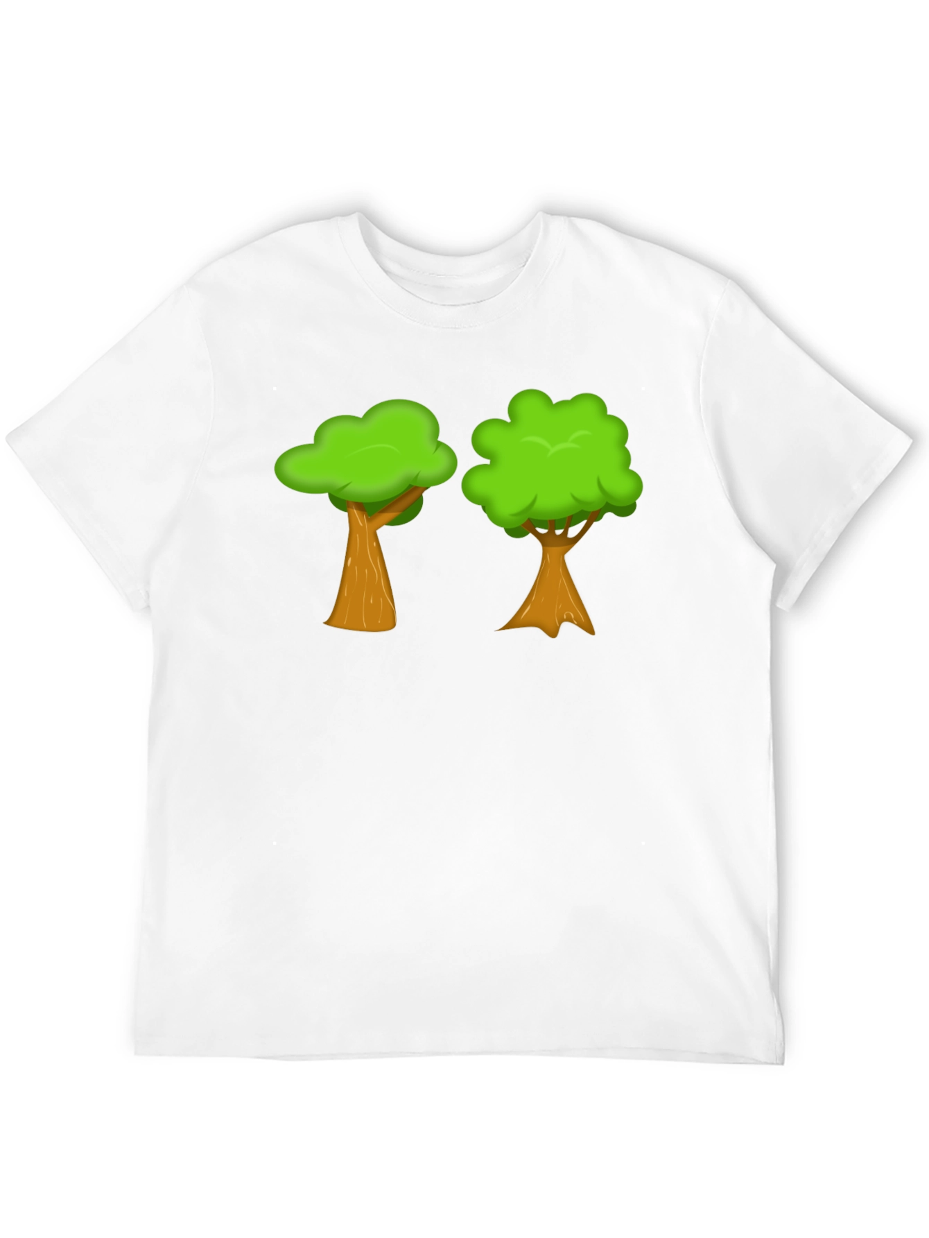 Cartoon Trees Graphic Tee - Nature Lover Shirt