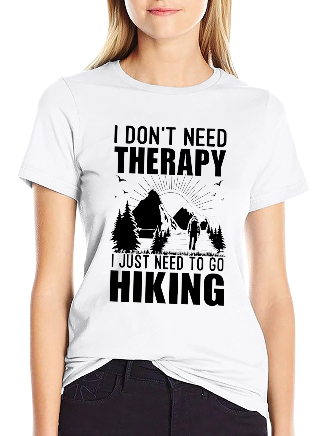 Hiking Therapy T-Shirt - Nature Lover Apparel