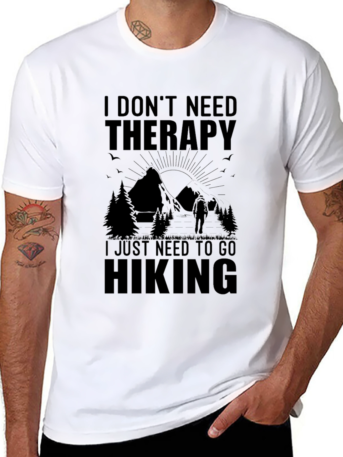 Hiking Therapy T-Shirt - Nature Lover Apparel