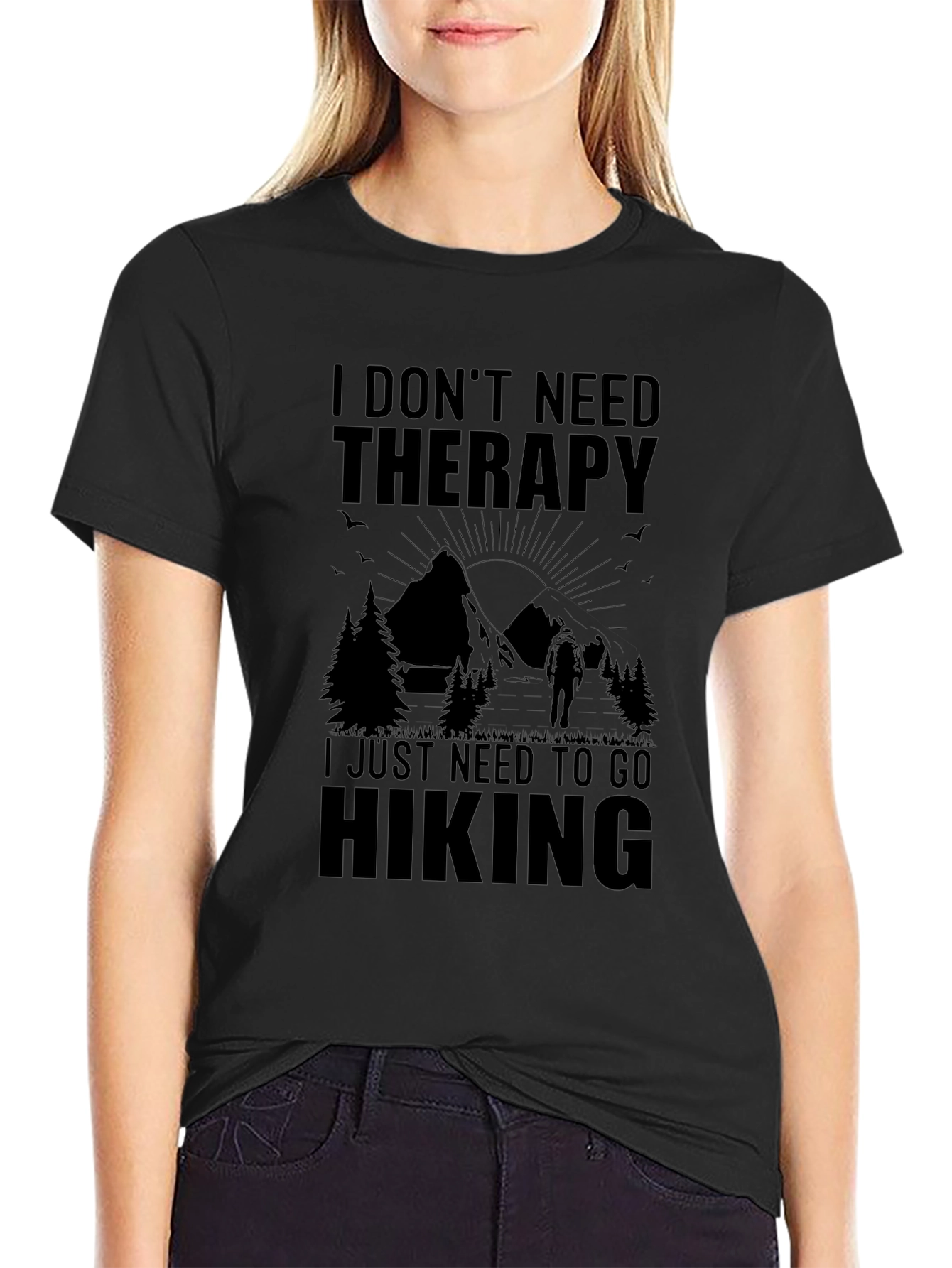 Hiking Therapy T-Shirt - Nature Lover Apparel