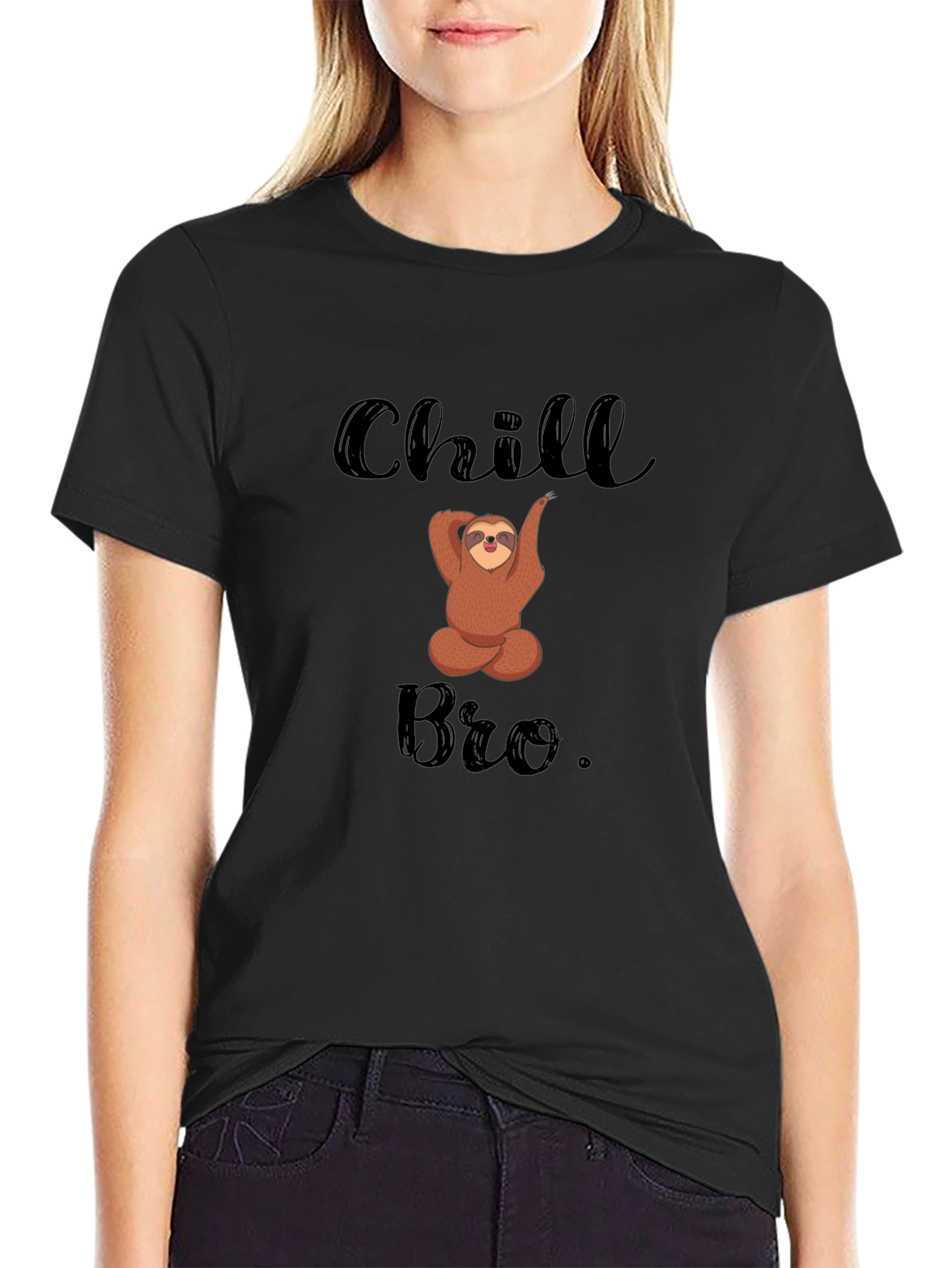 Chill Bro Sloth T-Shirt: Relaxed & Funny Mens Tee