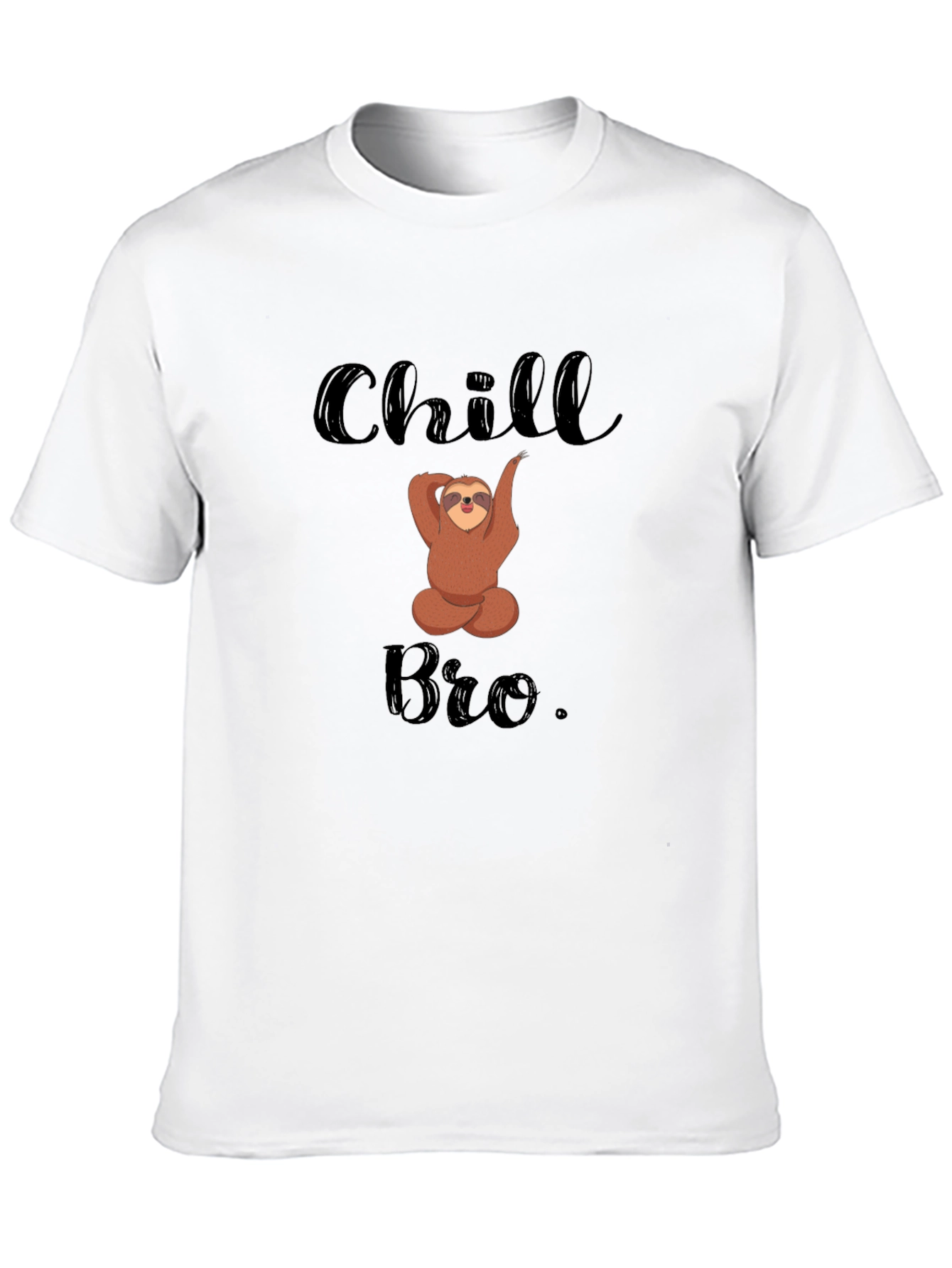 Chill Bro Sloth T-Shirt: Relaxed & Funny Mens Tee