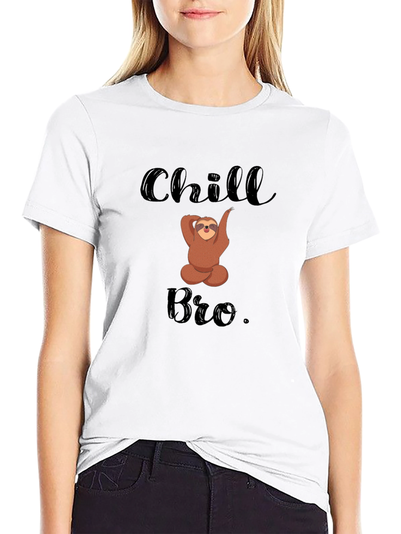 Chill Bro Sloth T-Shirt: Relaxed & Funny Mens Tee
