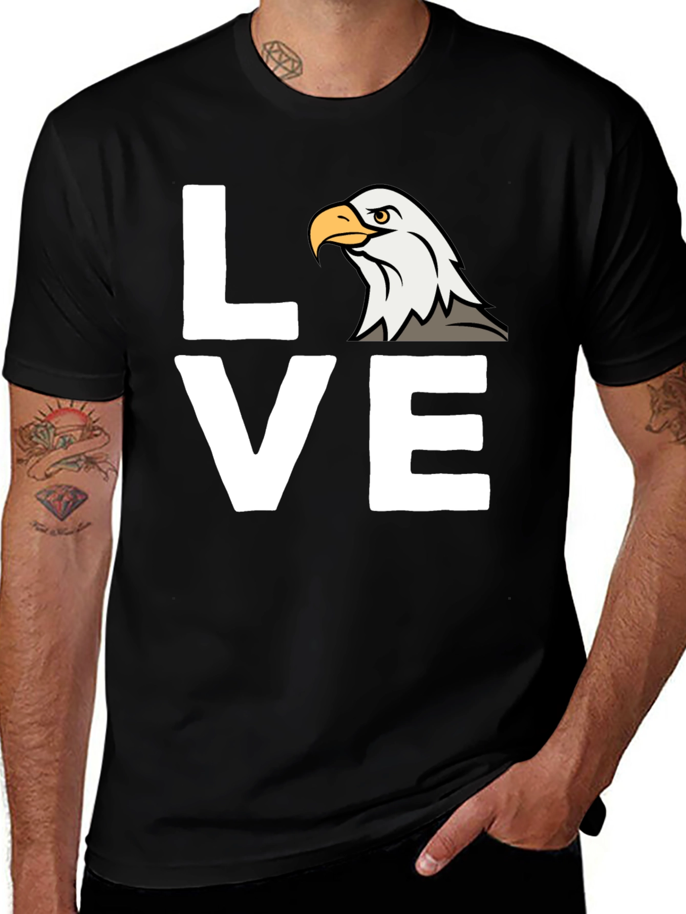 Eagle Love Graphic T-Shirt - Patriotic Tee