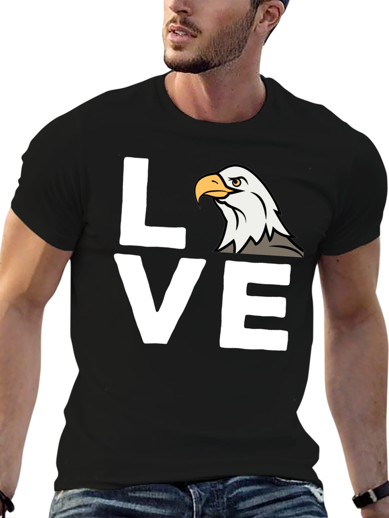 Eagle Love Graphic T-Shirt - Patriotic Tee