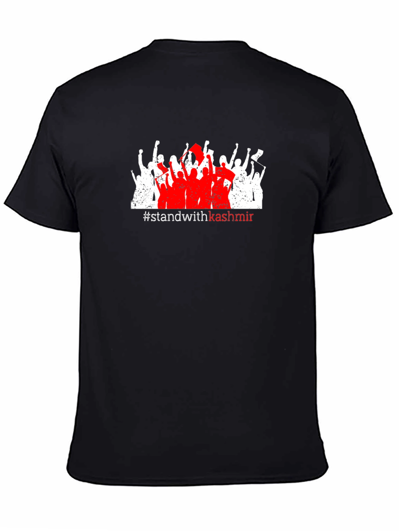 Stand with Kashmir Graphic Tee - Black