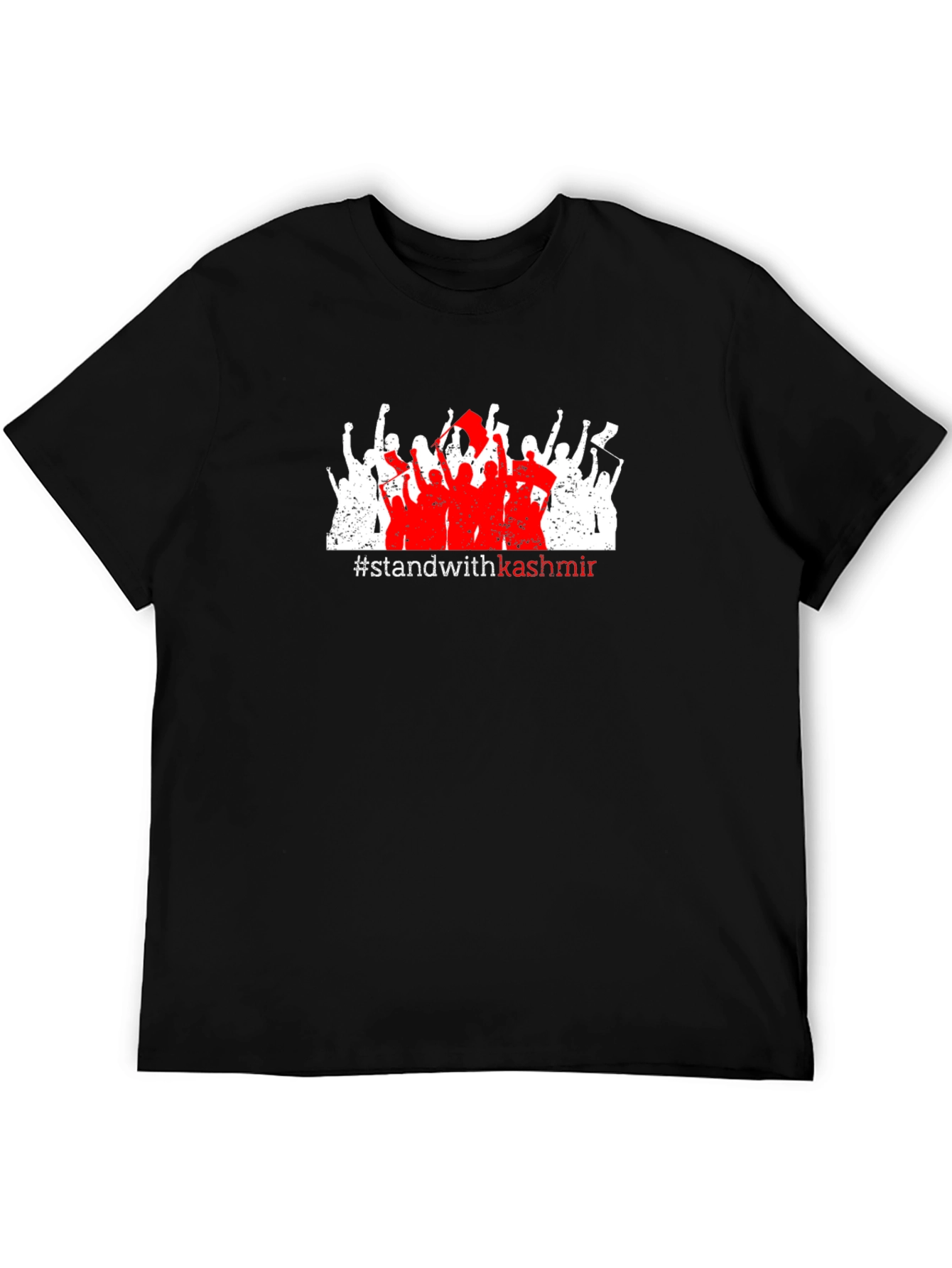 Stand with Kashmir Graphic Tee - Black