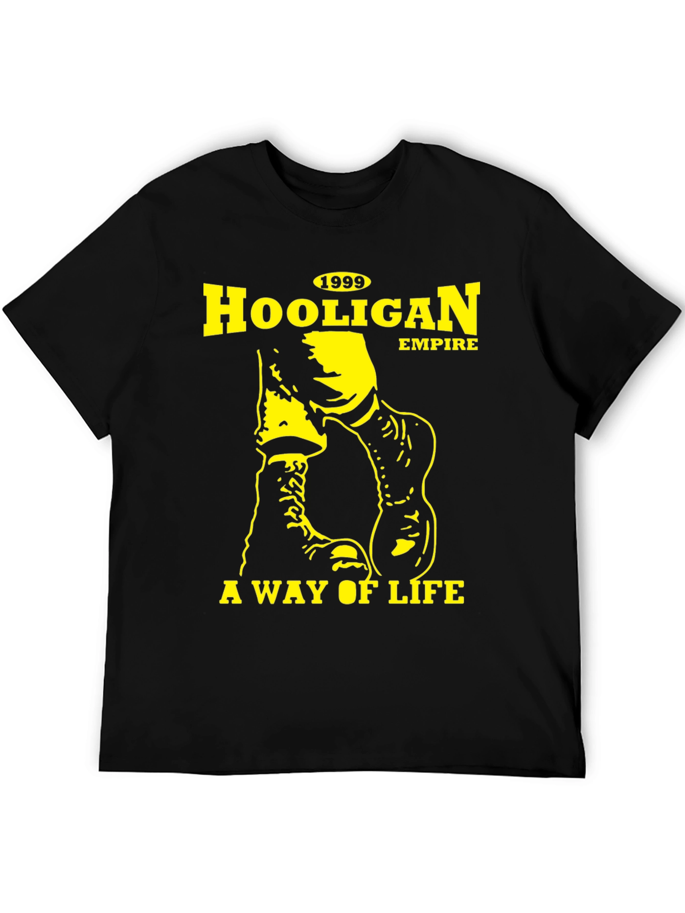 Hooligan Empire Black Graphic Tee