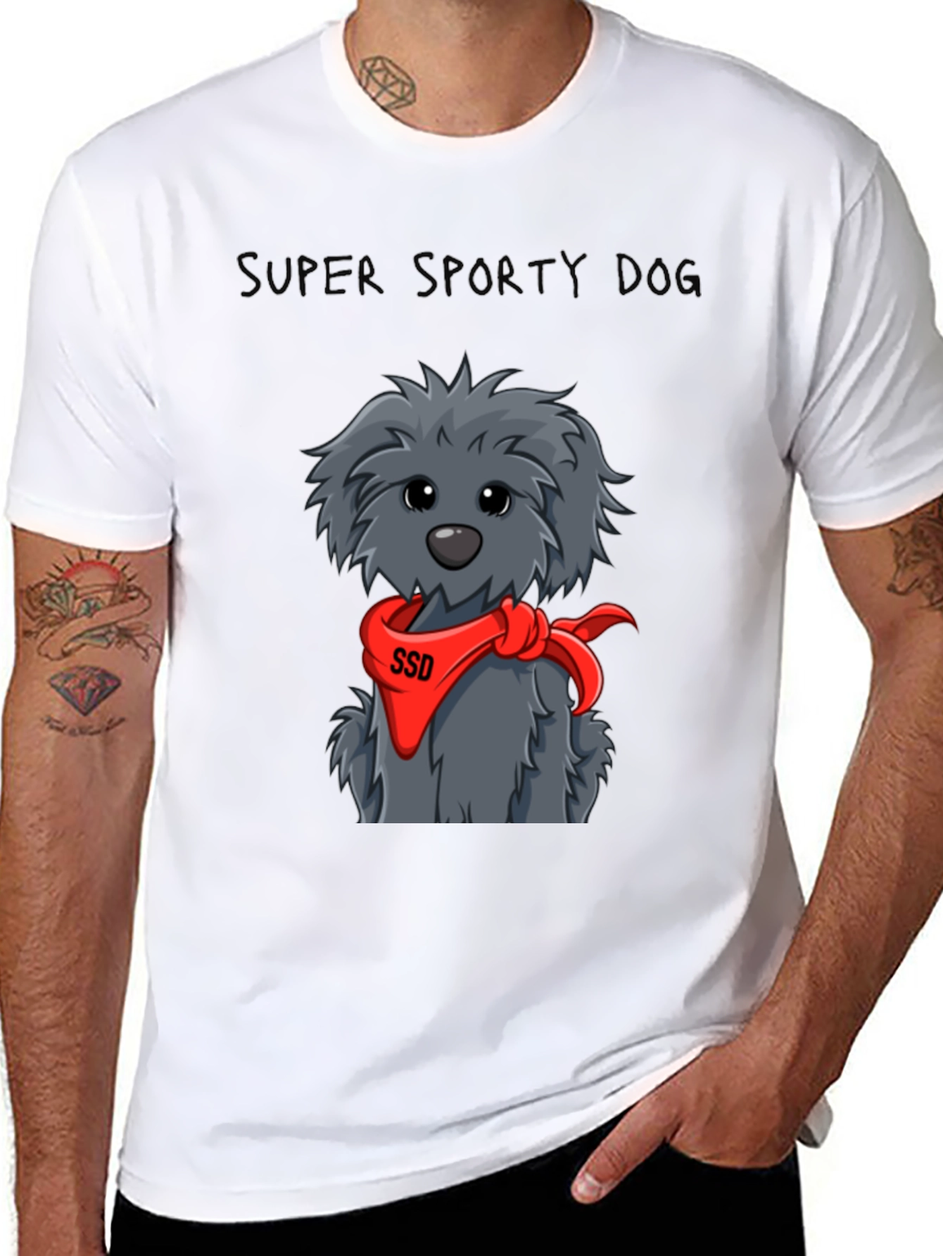 Super Sporty Dog Graphic Tee