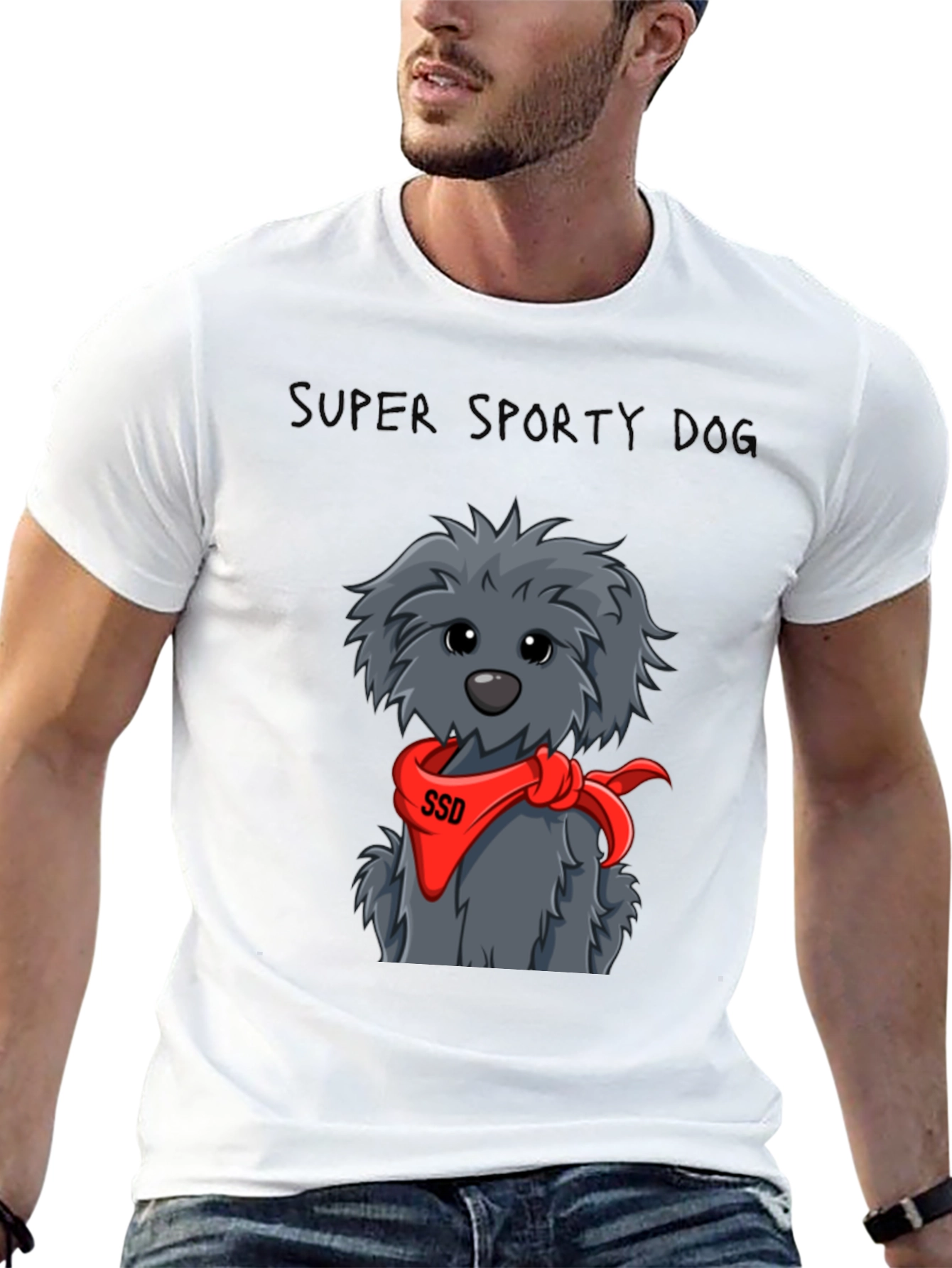 Super Sporty Dog Graphic Tee