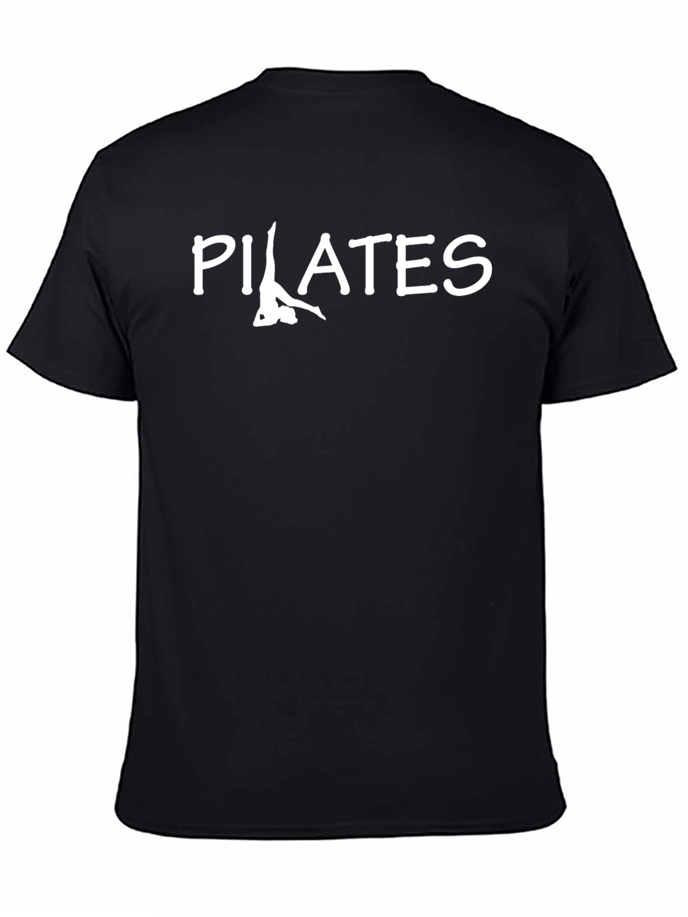 Pilates Graphic T-Shirt - Black Cotton Tee