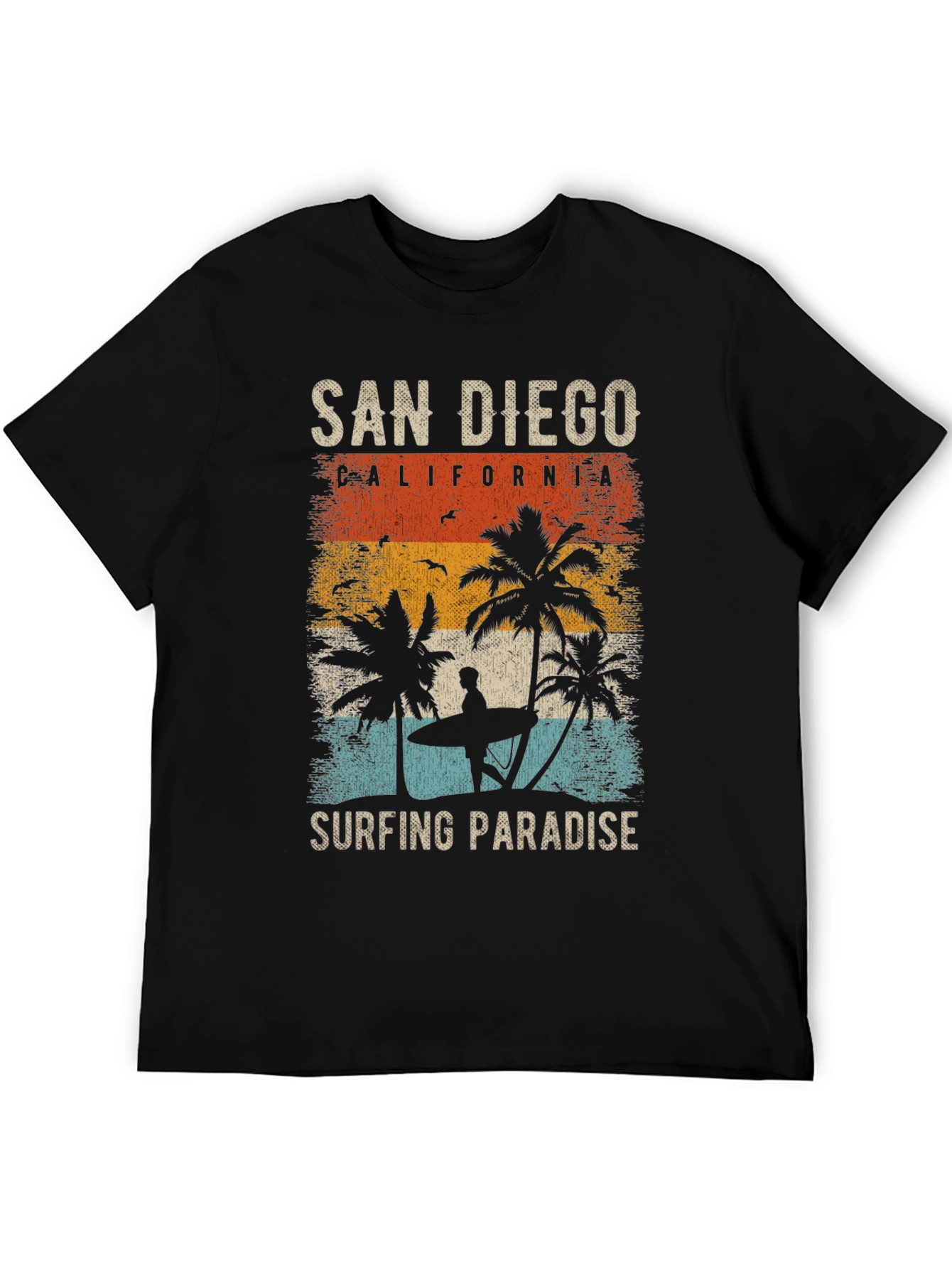 San Diego Surfing Paradise Graphic Tee