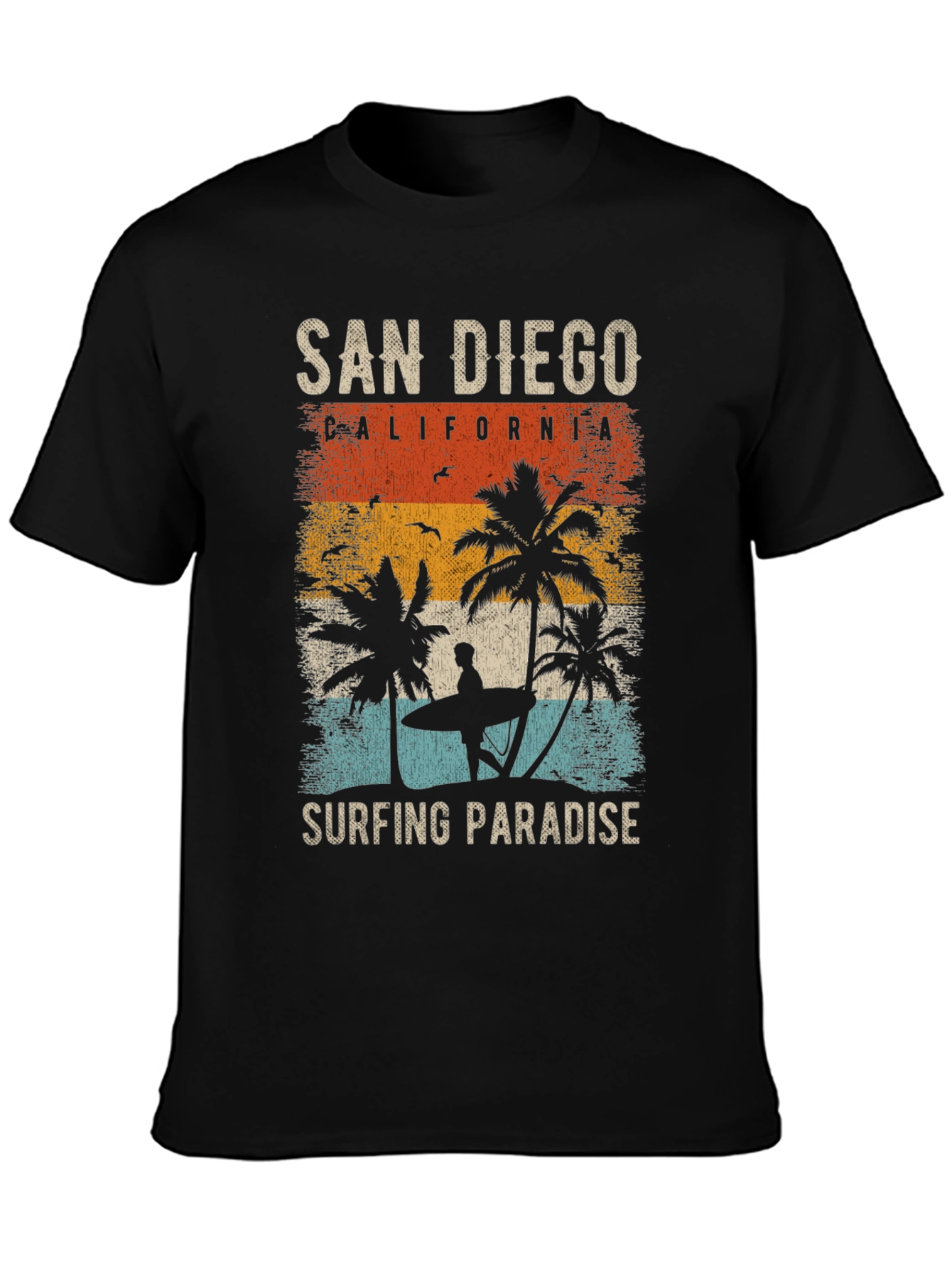 San Diego Surfing Paradise Graphic Tee