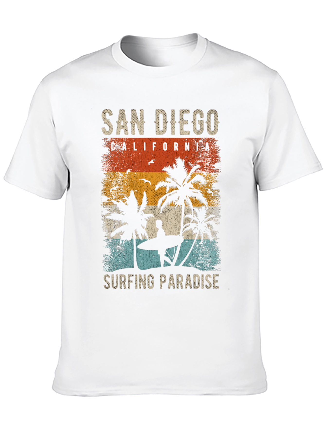 San Diego Surfing Paradise Graphic Tee