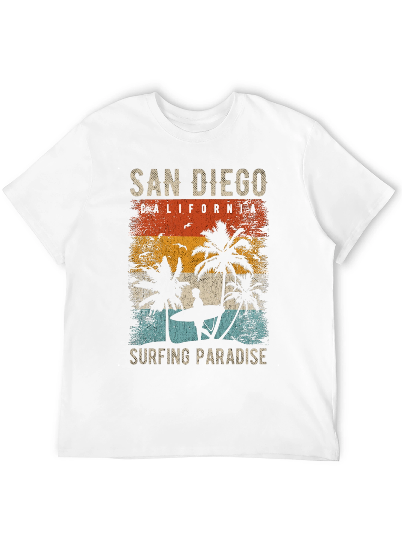 San Diego Surfing Paradise Graphic Tee
