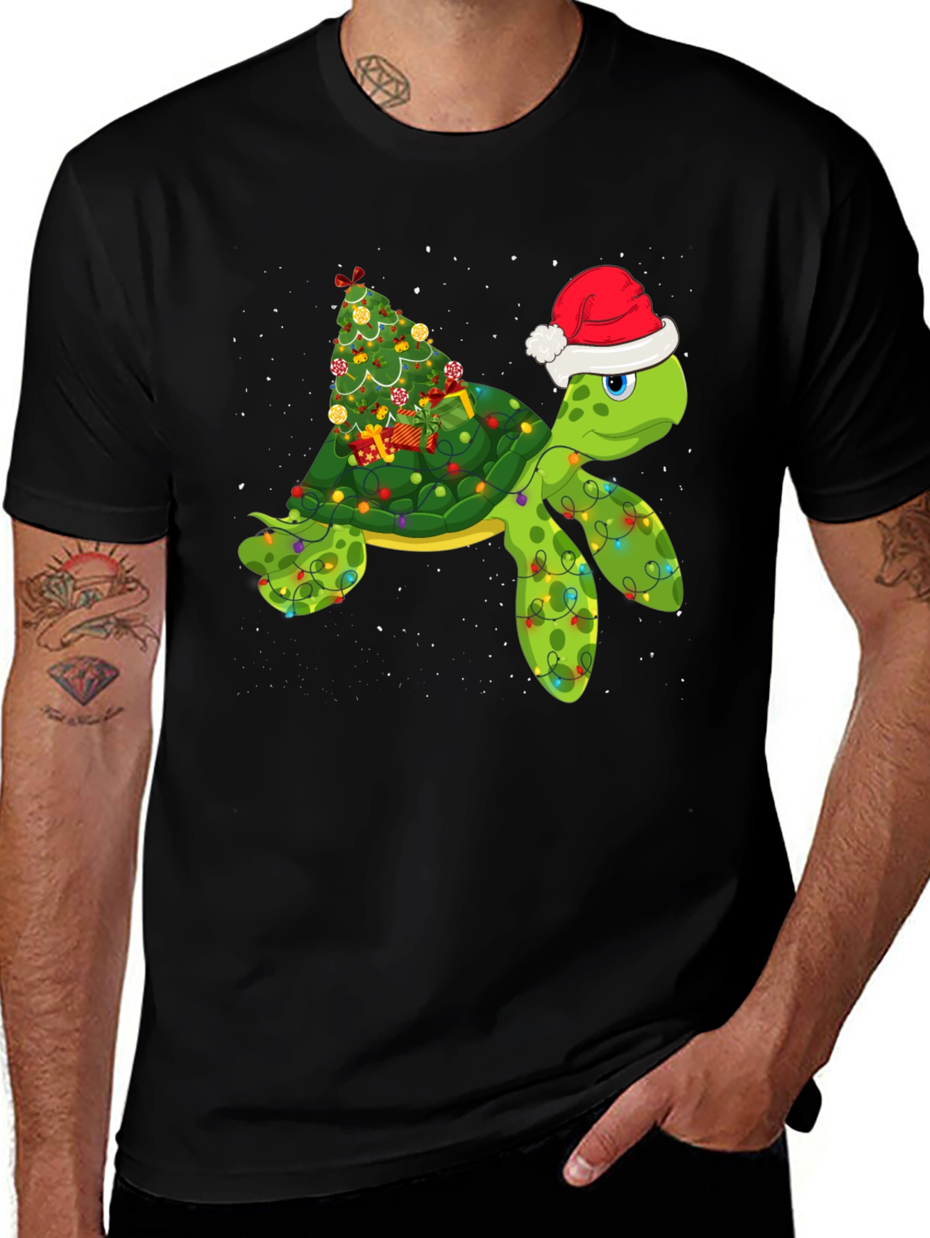 Festive Turtle Christmas T-Shirt
